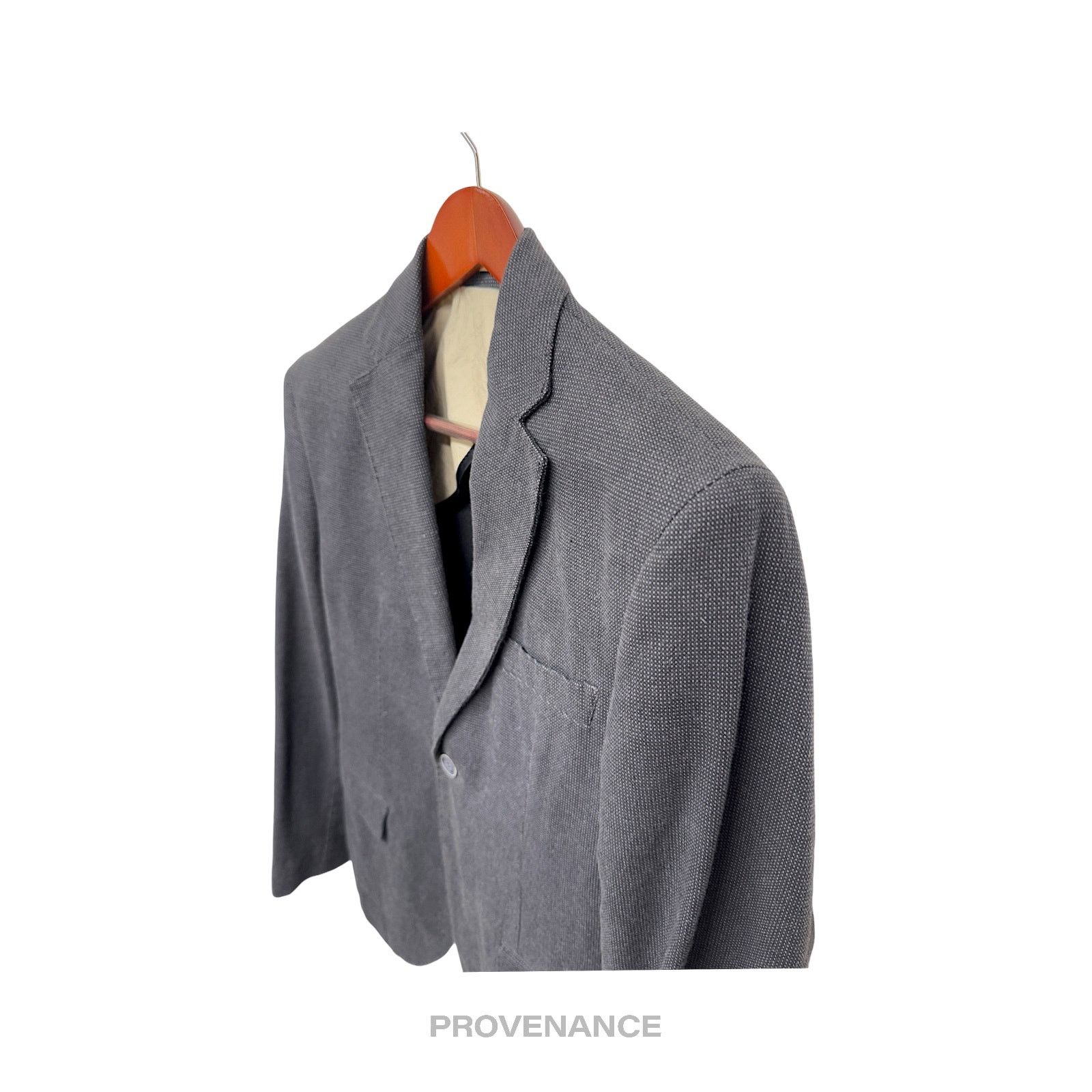 Manuel Ritz 🔴 Manuel Ritz Blazer Jacket Coat - Navy Blue Twill 38 48 R Size US M / EU 48-50 / 2 - 7 Thumbnail