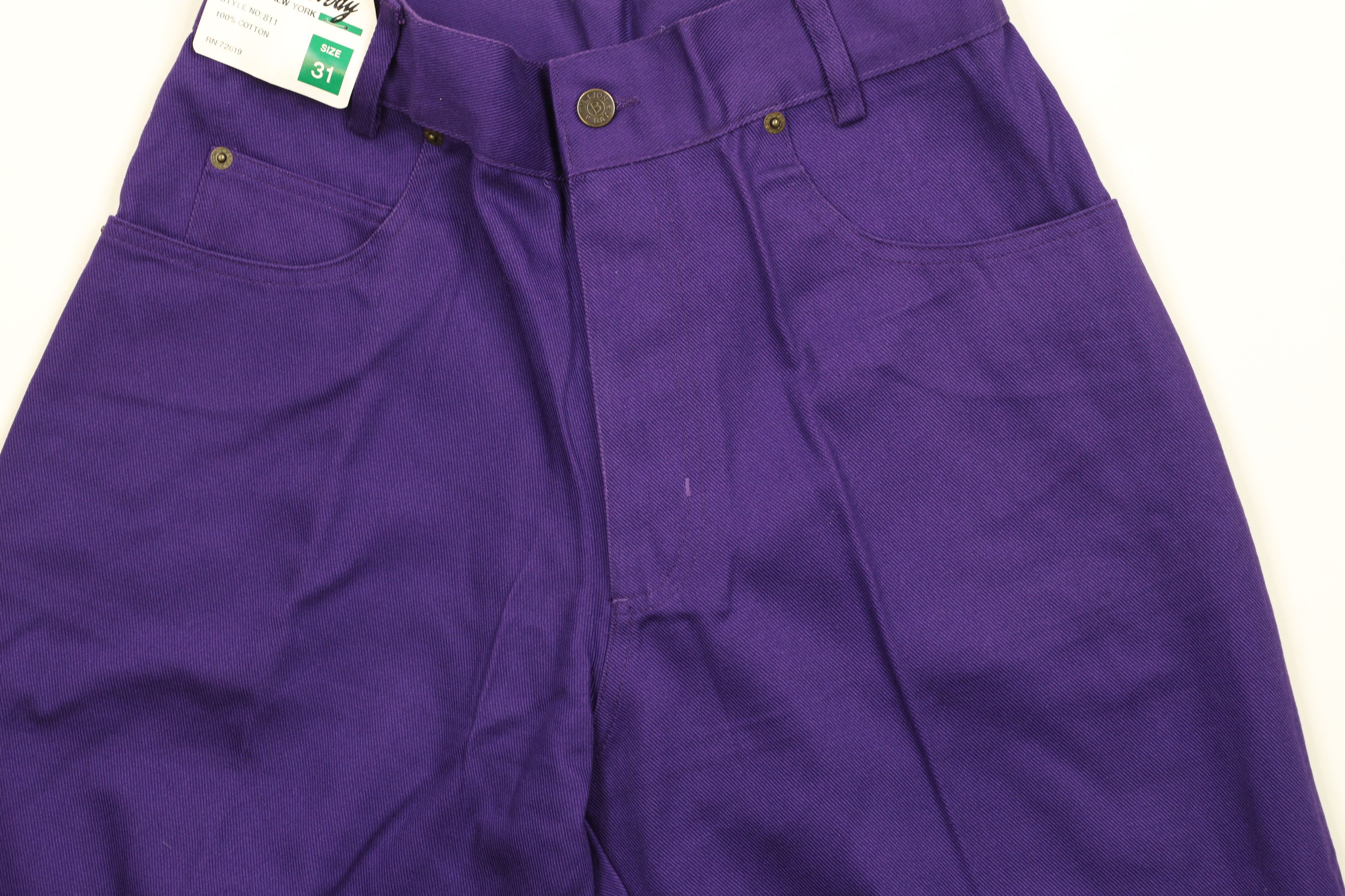 Vintage Deadstock Vintage 90s Streetwear Denim Shorts Jorts Purple Size US 30 / EU 46 - 3 Thumbnail
