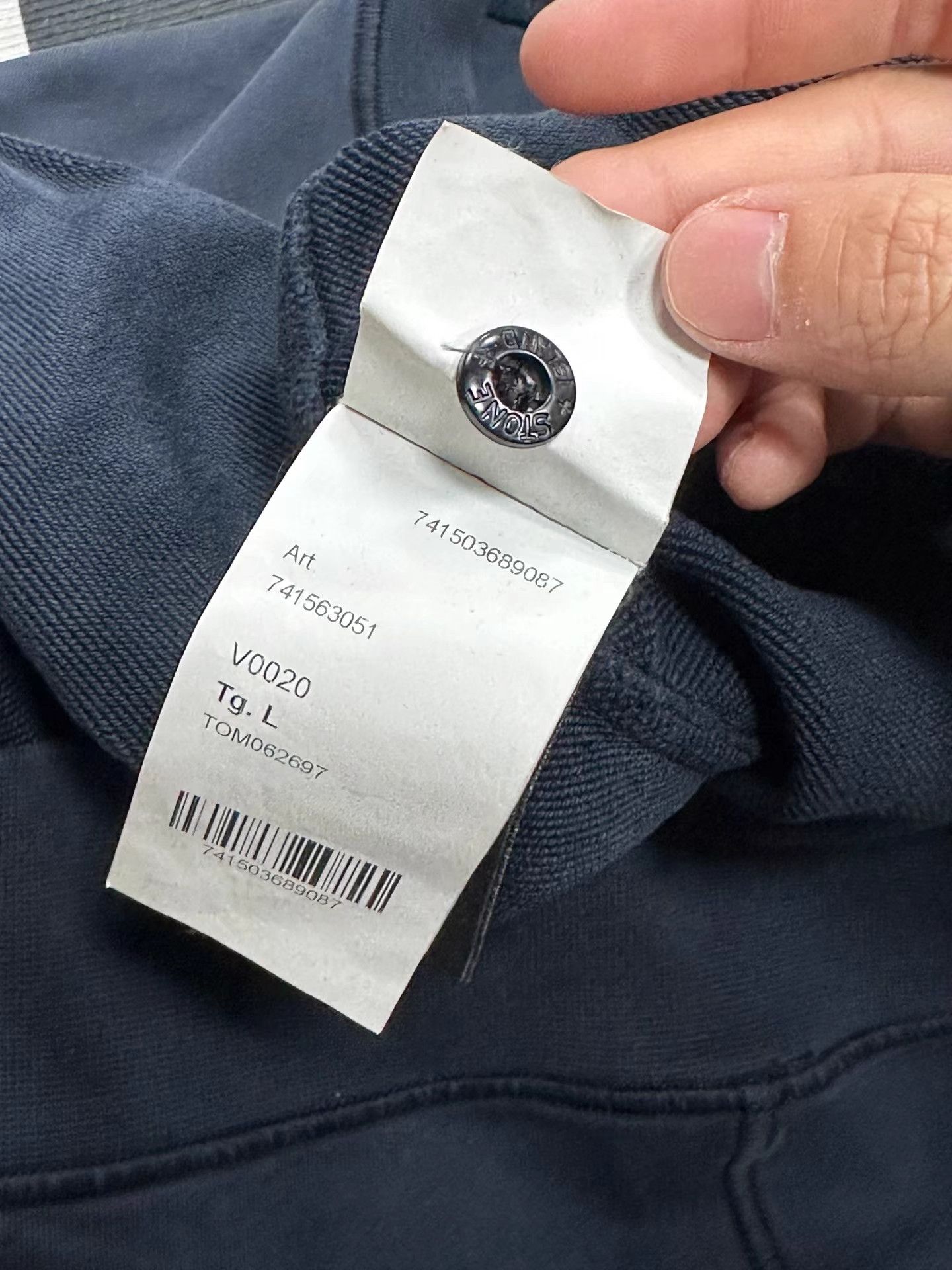 Stone Island Stone Island Black Crew Neck Sweatshirt K5 Size US L / EU 52-54 / 3 - 5 Thumbnail