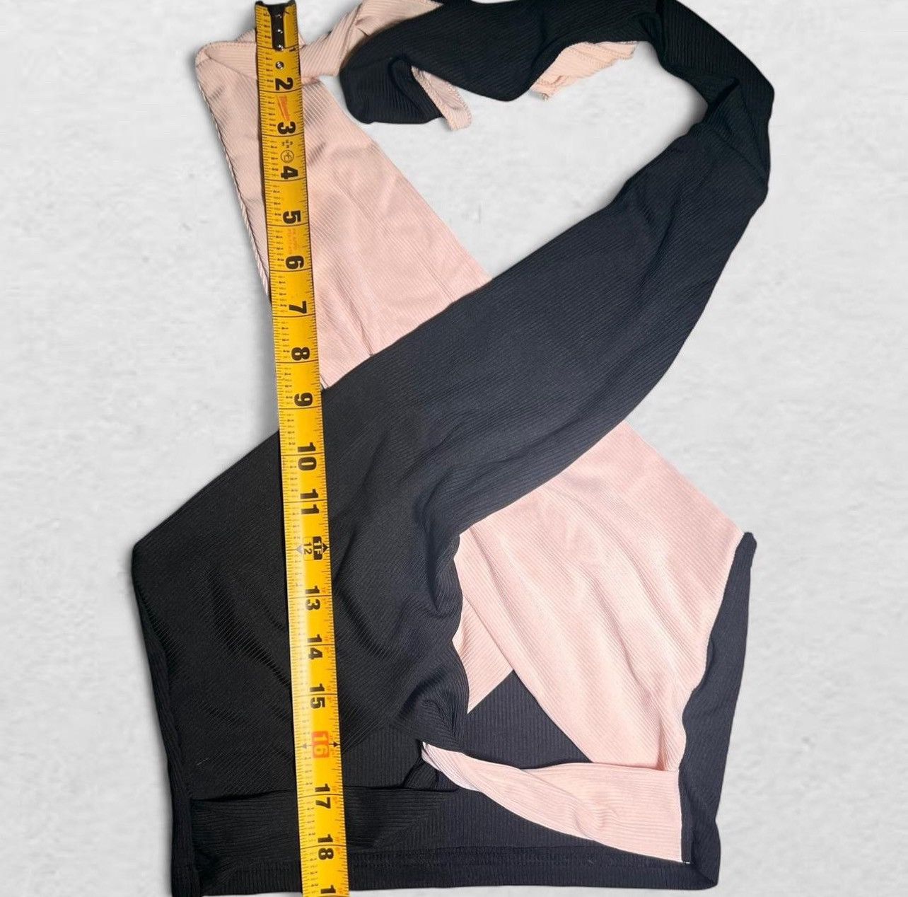 Shein SHEIN tan and black cross tied crop top Size M / US 6-8 / IT 42-44 - 3 Thumbnail