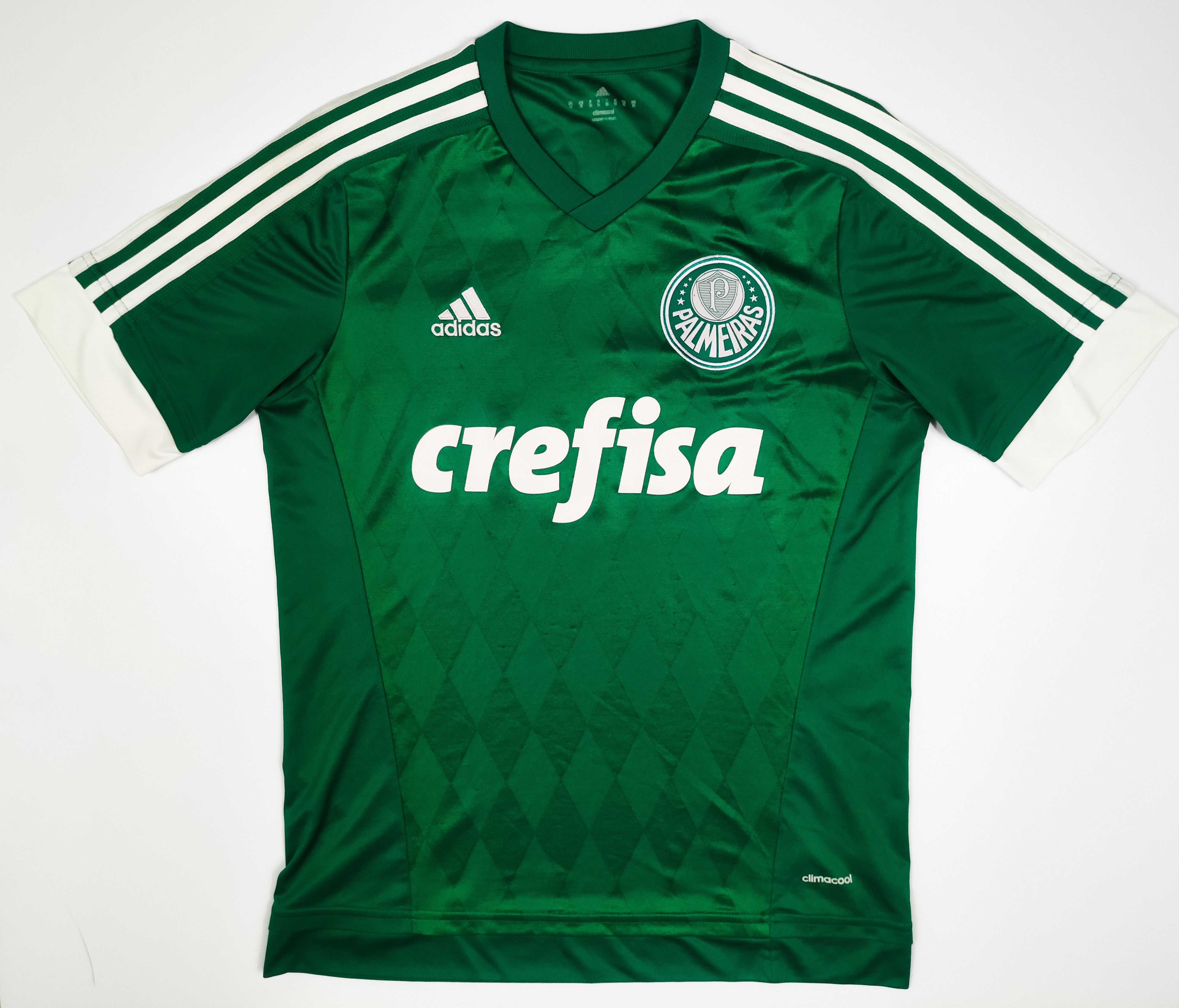 Adidas Palmeiras 2015 Adidas "Crefisa" Home Shirt Size US M / EU 48-50 / 2 - 1 Thumbnail