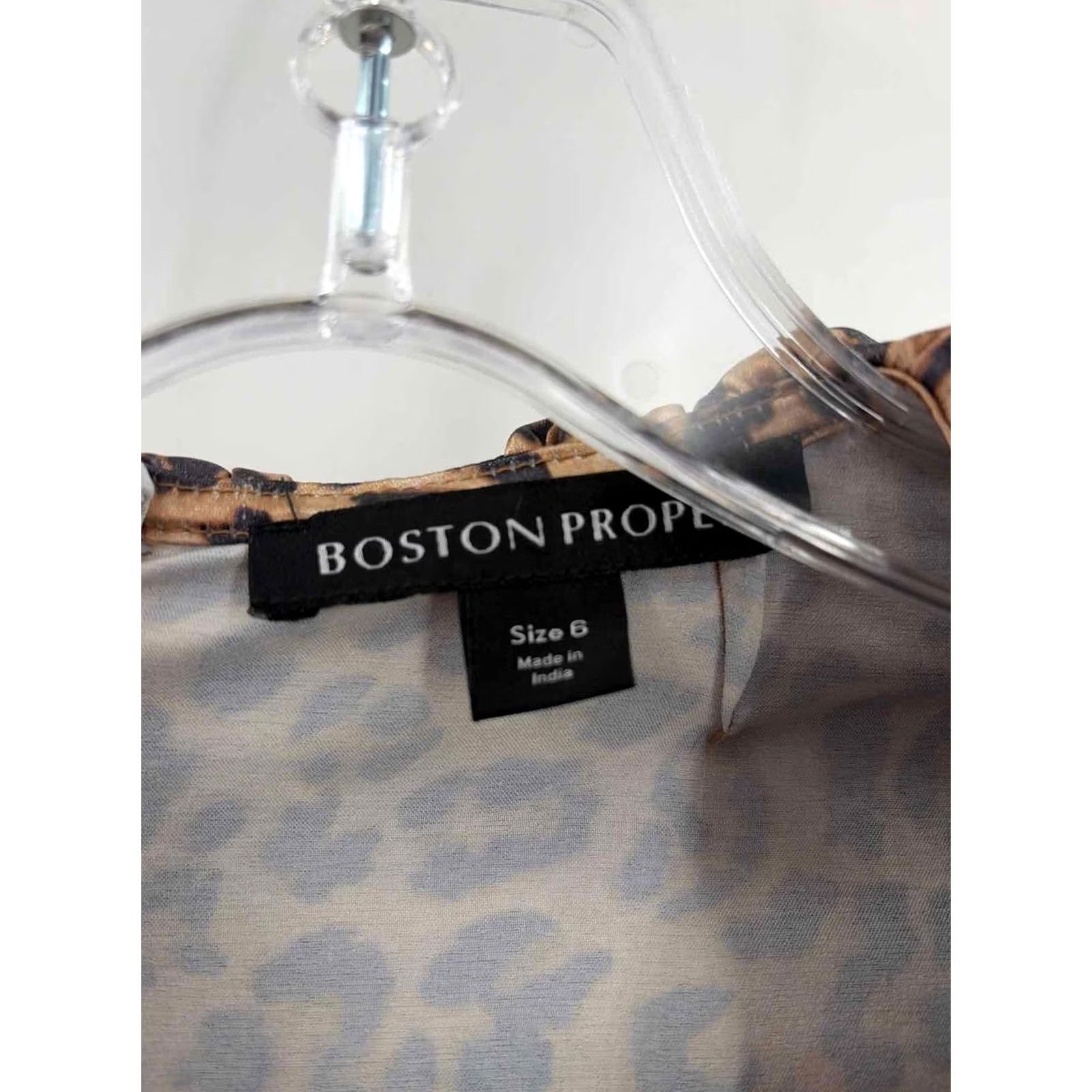 Boston Proper Boston Proper Brown Size 6 Long Sleeve Blouse Size M / US 6-8 / IT 42-44 - 3 Thumbnail