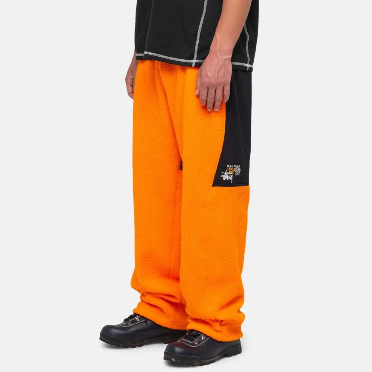 image of Mountain Hardwear x Stussy Mhw Fleece Pants - Alpine Orange - Large, Men's (Size 34)