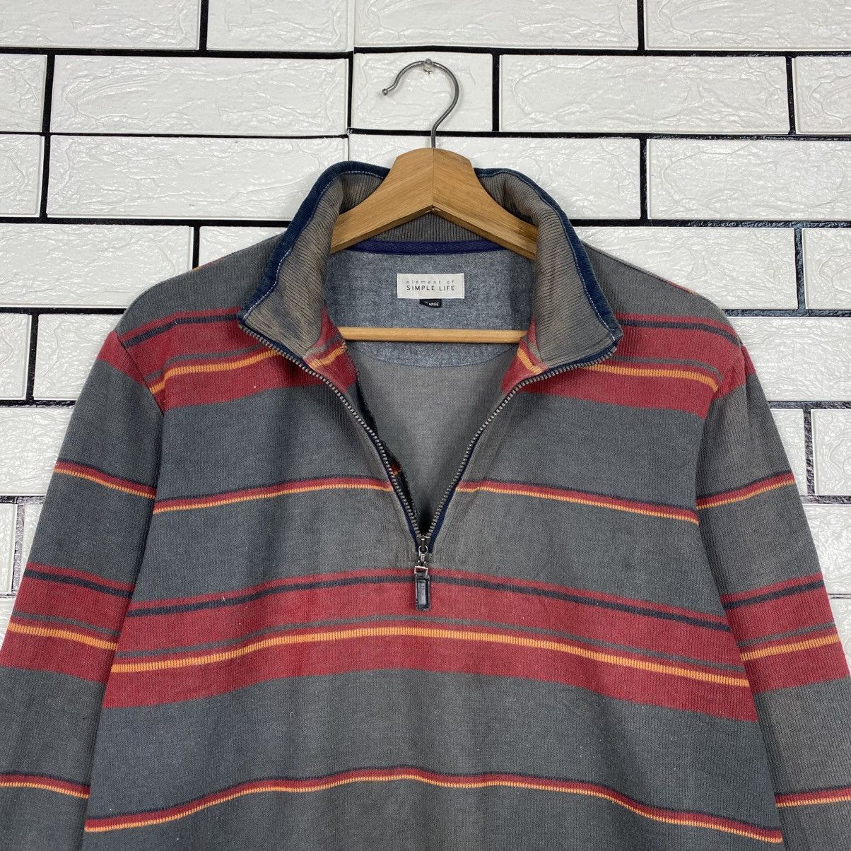 Issey Miyake 📌Vintage Anorak Sweatshirt Simple Life Striped Size US L / EU 52-54 / 3 - 10 Thumbnail