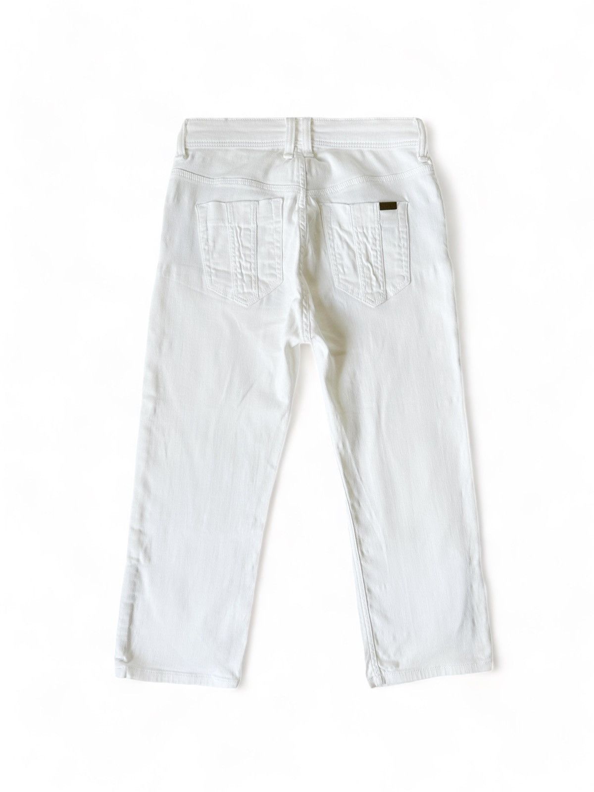 Burberry Burberry Cropped White Euston Jeans Capri W27 Size 27" / US 4 / IT 40 - 2 Thumbnail