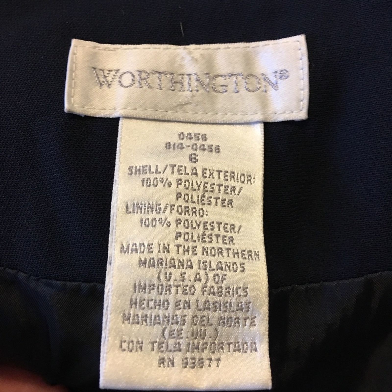Worthington Worthington navy zip front blazer jacket NWOT 6 Size M / US 6-8 / IT 42-44 - 6 Thumbnail