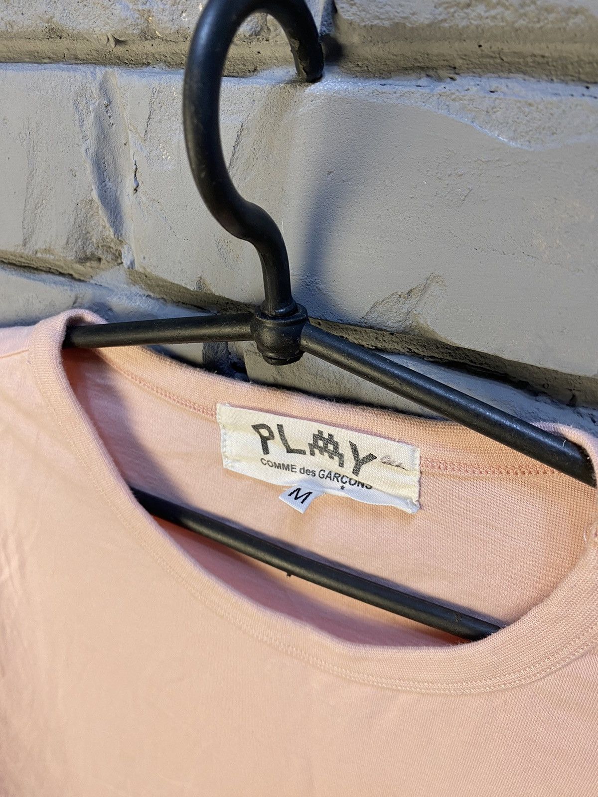 Comme des Garcons × Vintage com de garcons pixel logo crew neck Pink T-shirt Sz M Size US M / EU 48-50 / 2 - 4 Thumbnail