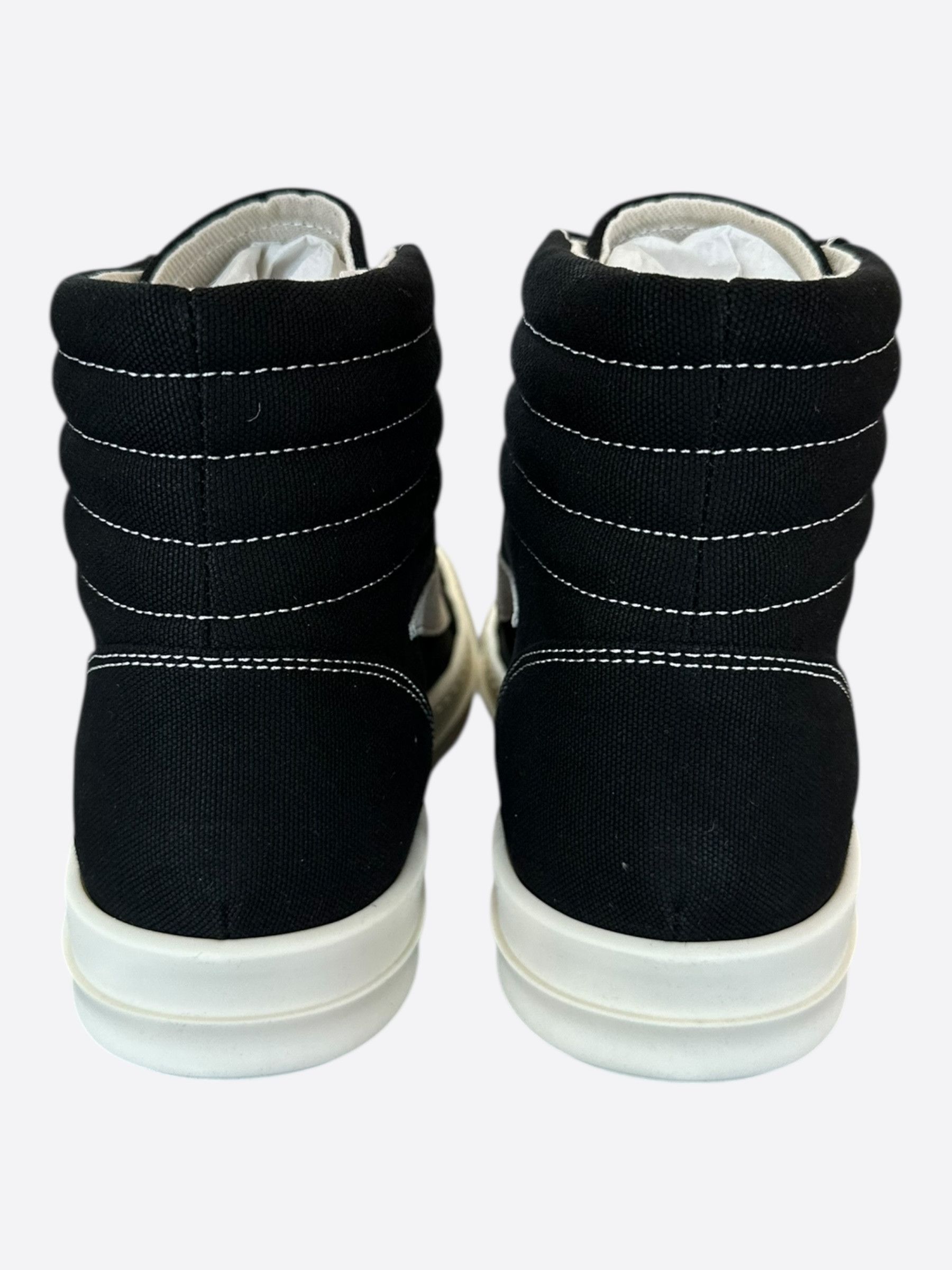 Rick Owens Rick Owens Black & White Vintage Women's High Top Sneakers Size US 9 / IT 39 - 4 Thumbnail