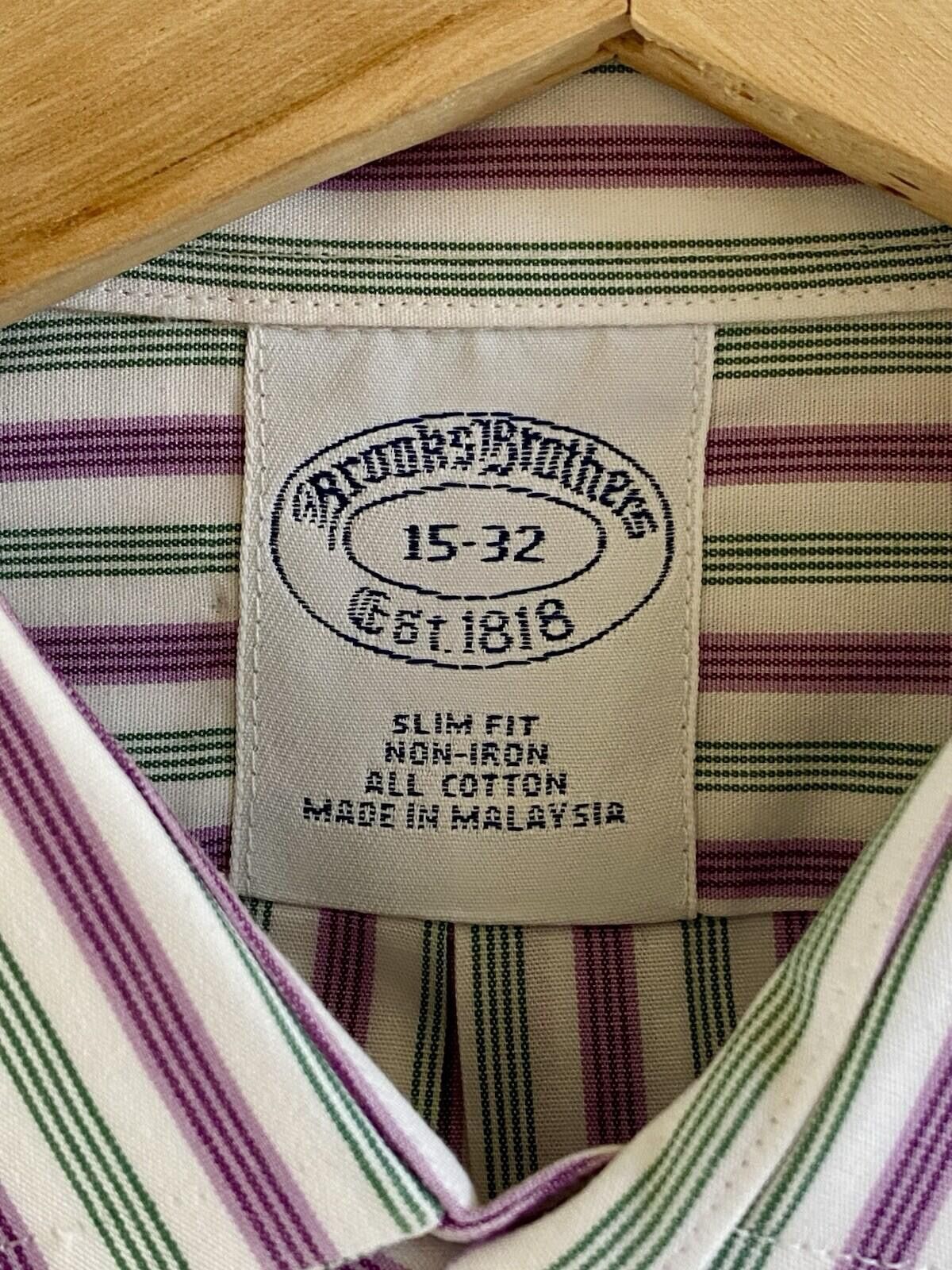 Brooks Brothers #1 Menswear Brooks Brothers Est. 1818 Slim Fit Non Iron Size US S / EU 44-46 / 1 - 8 Thumbnail