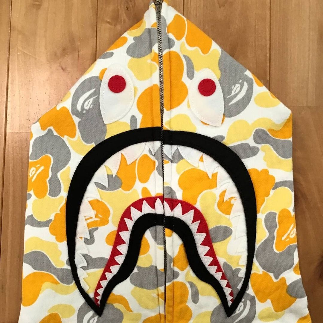 Bape 🔥2008 Matsuyama Store Camo🔥 BAPE shark full zip hoodie NIGO Size US L / EU 52-54 / 3 - 3 Thumbnail