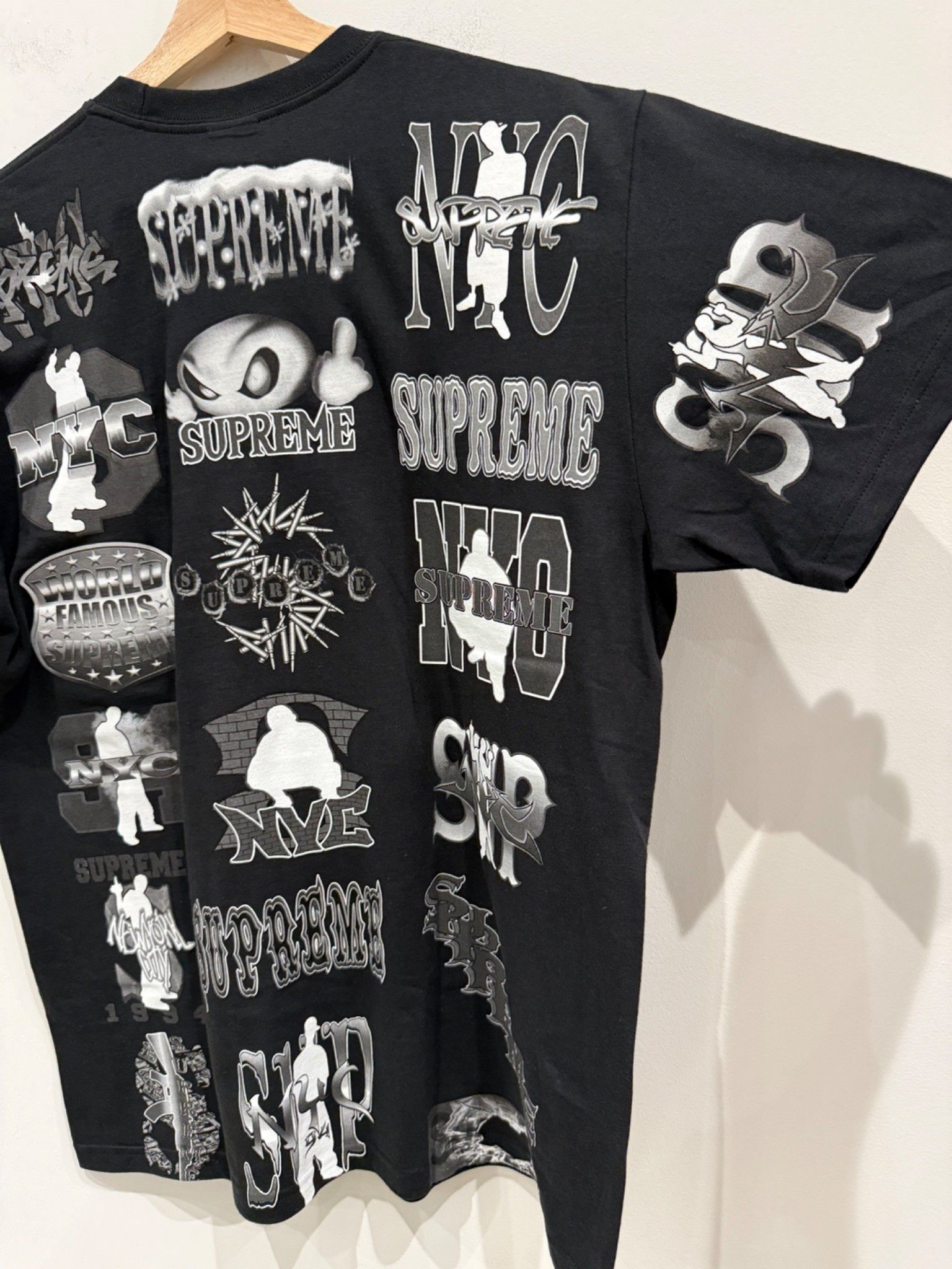 Supreme Supreme Flash Tee Black Size US M / EU 48-50 / 2 - 5 Thumbnail