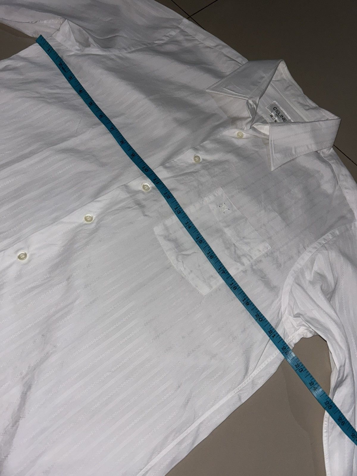 Celine Celine Striped Shirt White Size US S / EU 44-46 / 1 - 10 Thumbnail