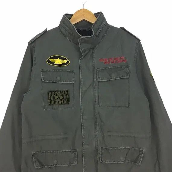 Airwalk AIRWALK Military Zip Up Button Jacket Parka Trench Coat Size US L / EU 52-54 / 3 - 2 Thumbnail