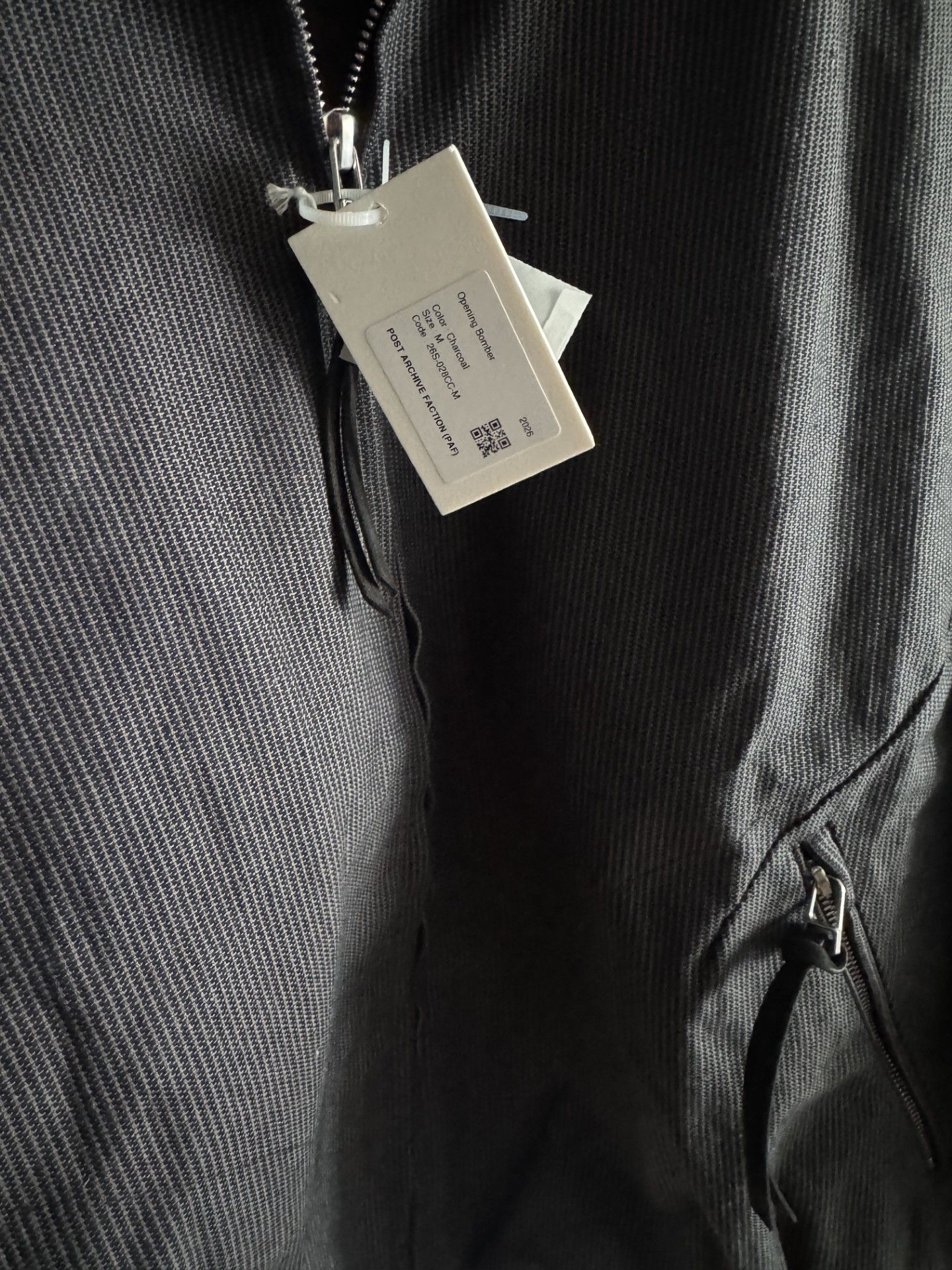 POST ARCHIVE FACTION (PAF) Opening Bomber (2026) in Charcoal Size US S / EU 44-46 / 1 - 3 Thumbnail