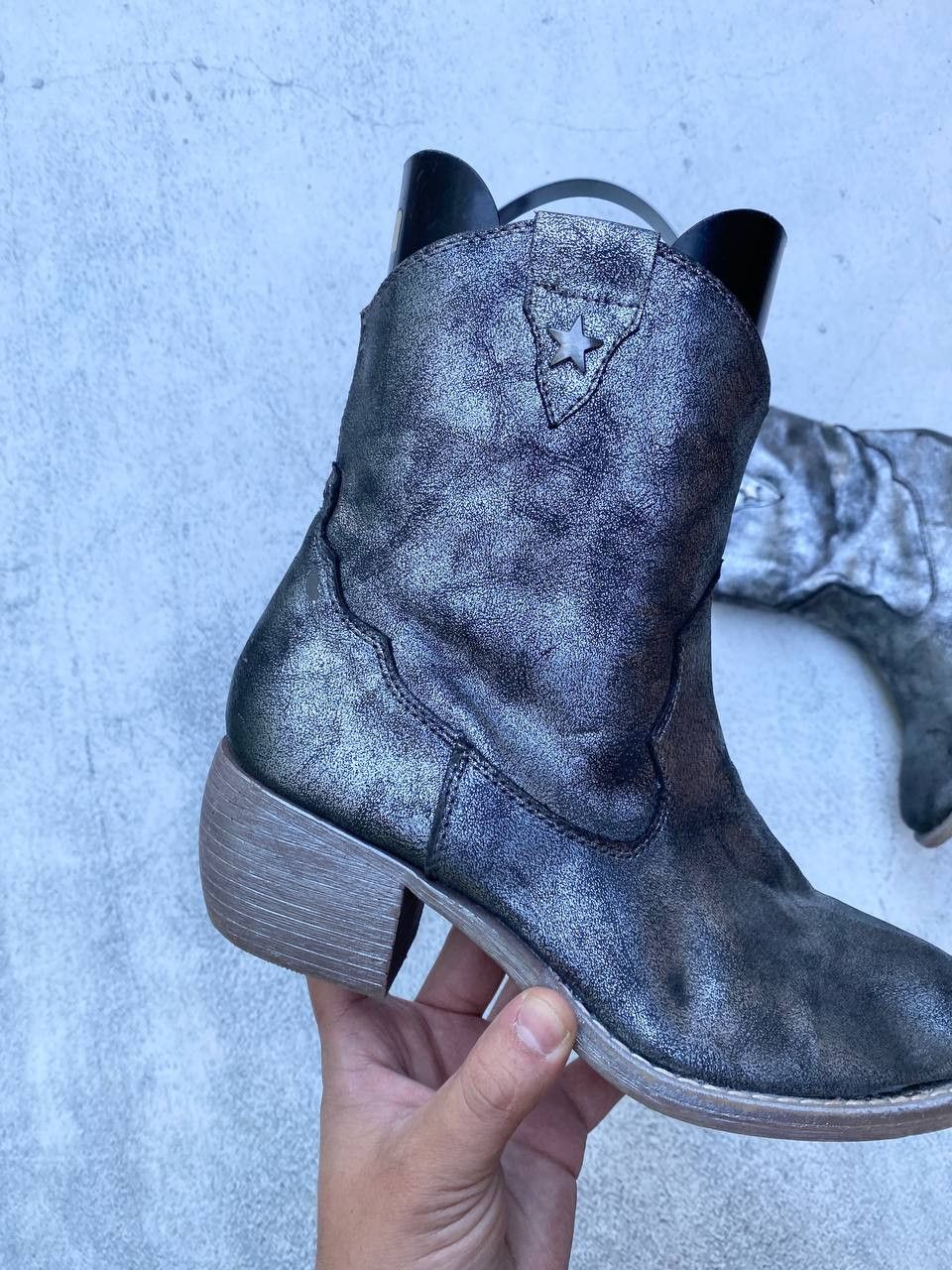 If Six Was Nine Vintage As 98 Rick Owens style Faded Cowboy Biker High Boots Size US 6 / EU 39 - 3 Thumbnail