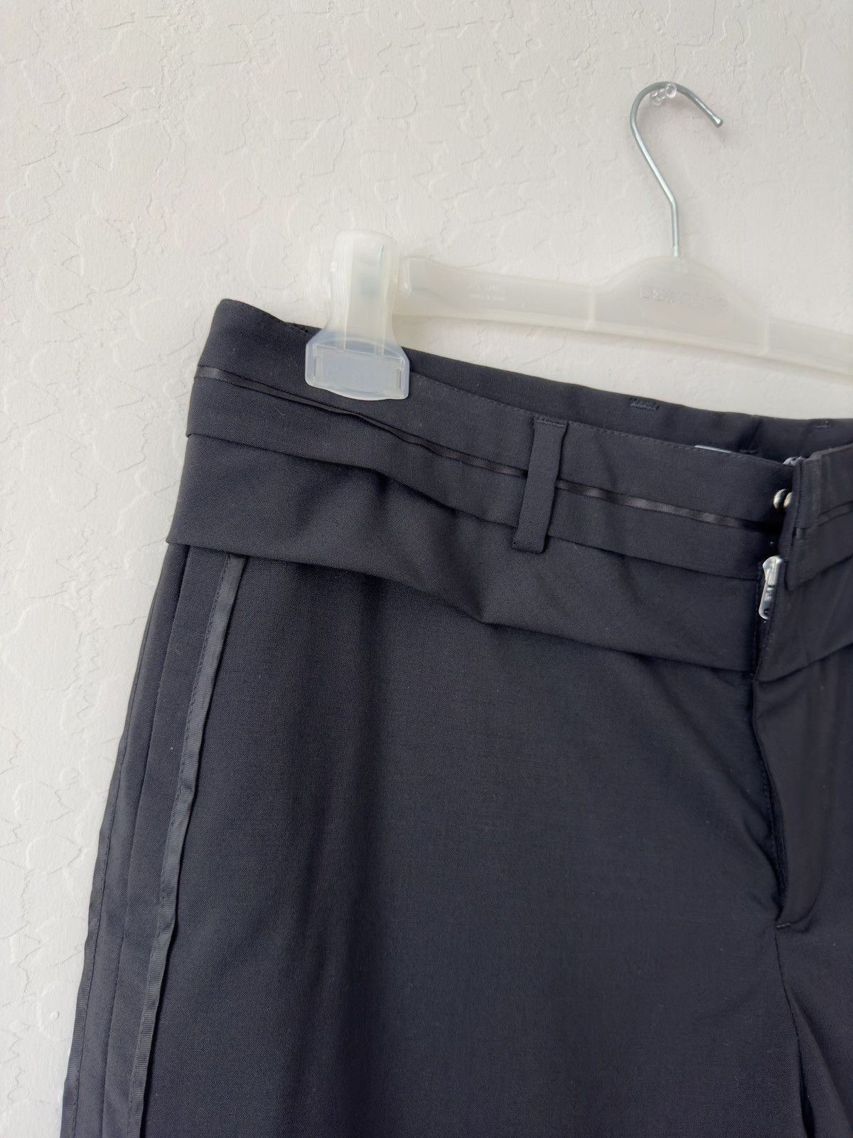 OAMC $1000 Runway Black Wool Reverse 2 Button Suit Pant Size US 33 - 3 Thumbnail