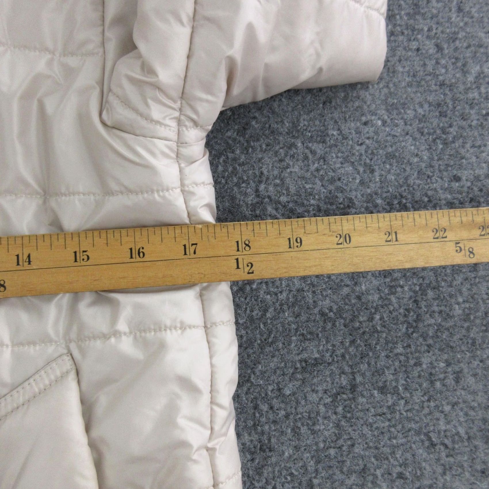 Stutterheim Stutterheim Coat Womens XXS Beige Quilted Hooded Puffer Full Zip Warm Insulated Size XXS / US 00 / IT 34 - 4 Thumbnail