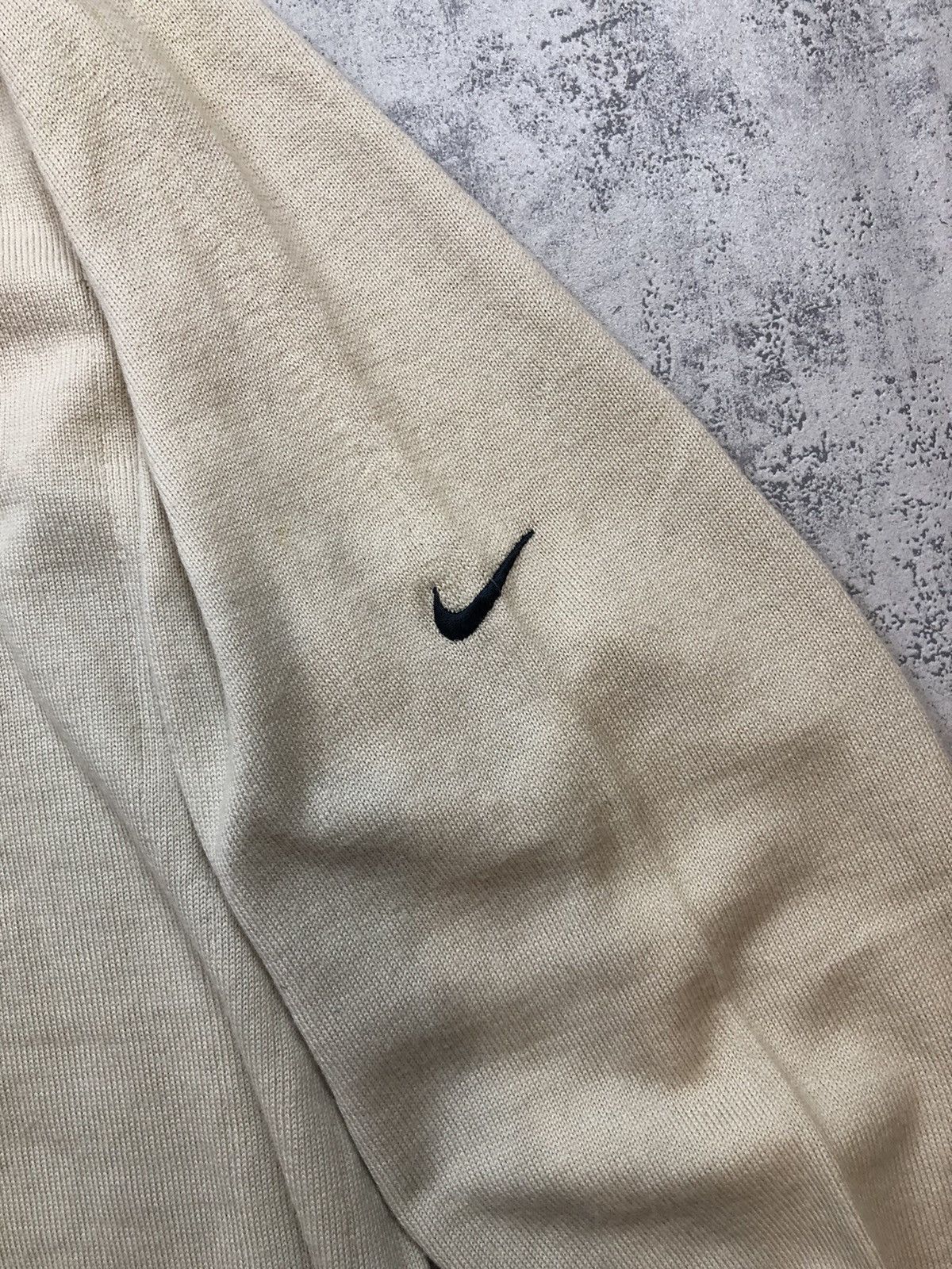 Nike × Vintage 90’s NIKE GOLF RETRO SWOOSH LOGO WOOL SWEATER RARE Size US L / EU 52-54 / 3 - 2 Thumbnail