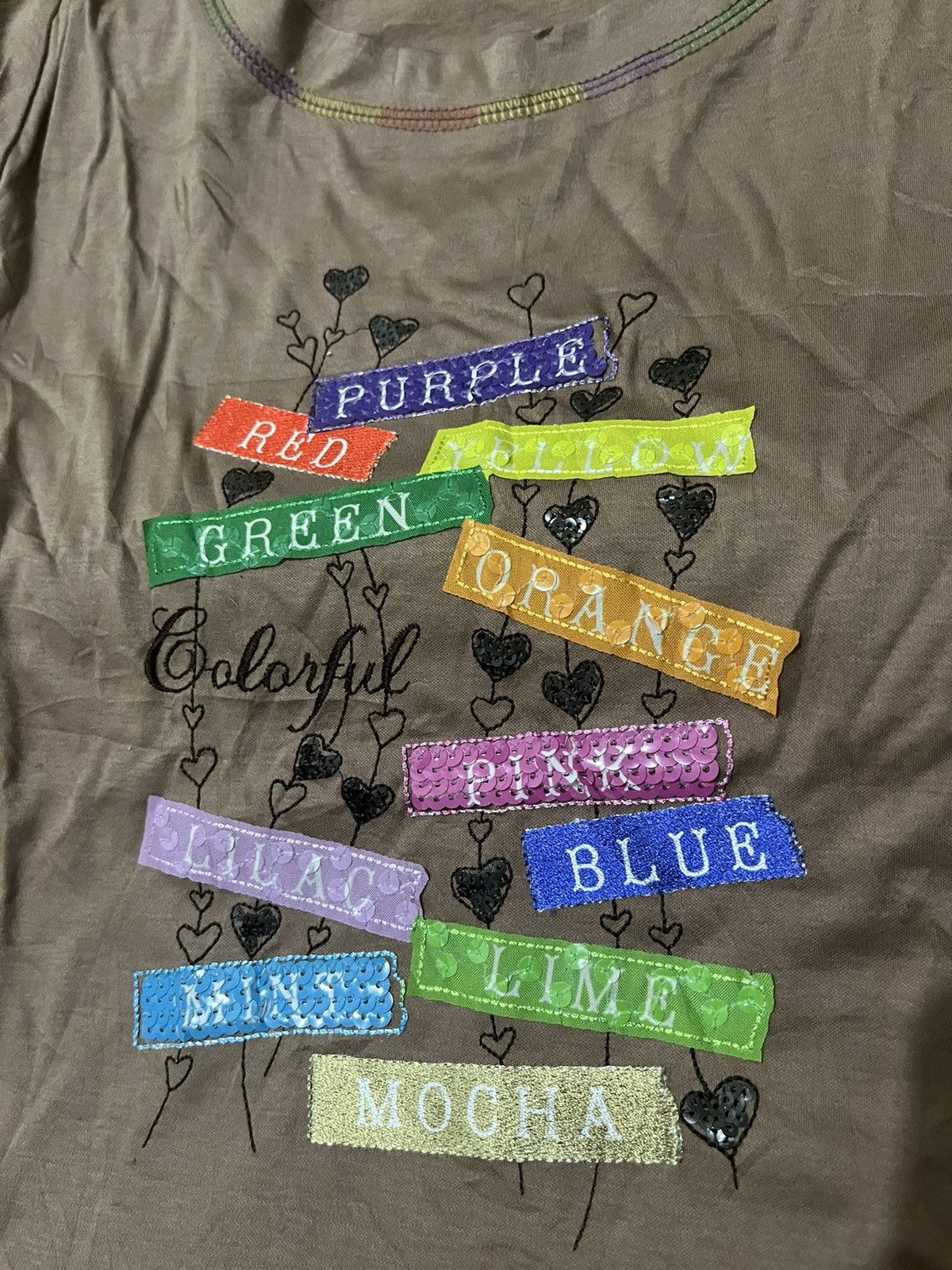 Japanese Brand Cokett Collection Patchwork Beautybeast Style LongSleeve Tee Size US M / EU 48-50 / 2 - 2 Thumbnail