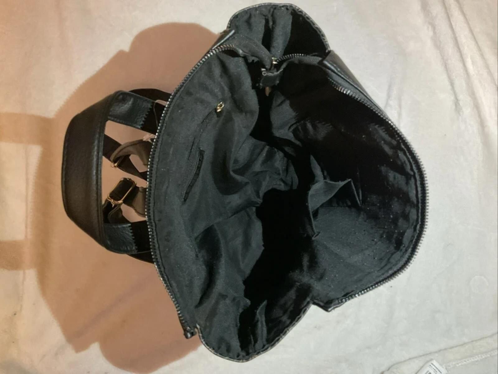 Other Renegade Black Leather Backpack Purse Size ONE SIZE - 4 Thumbnail