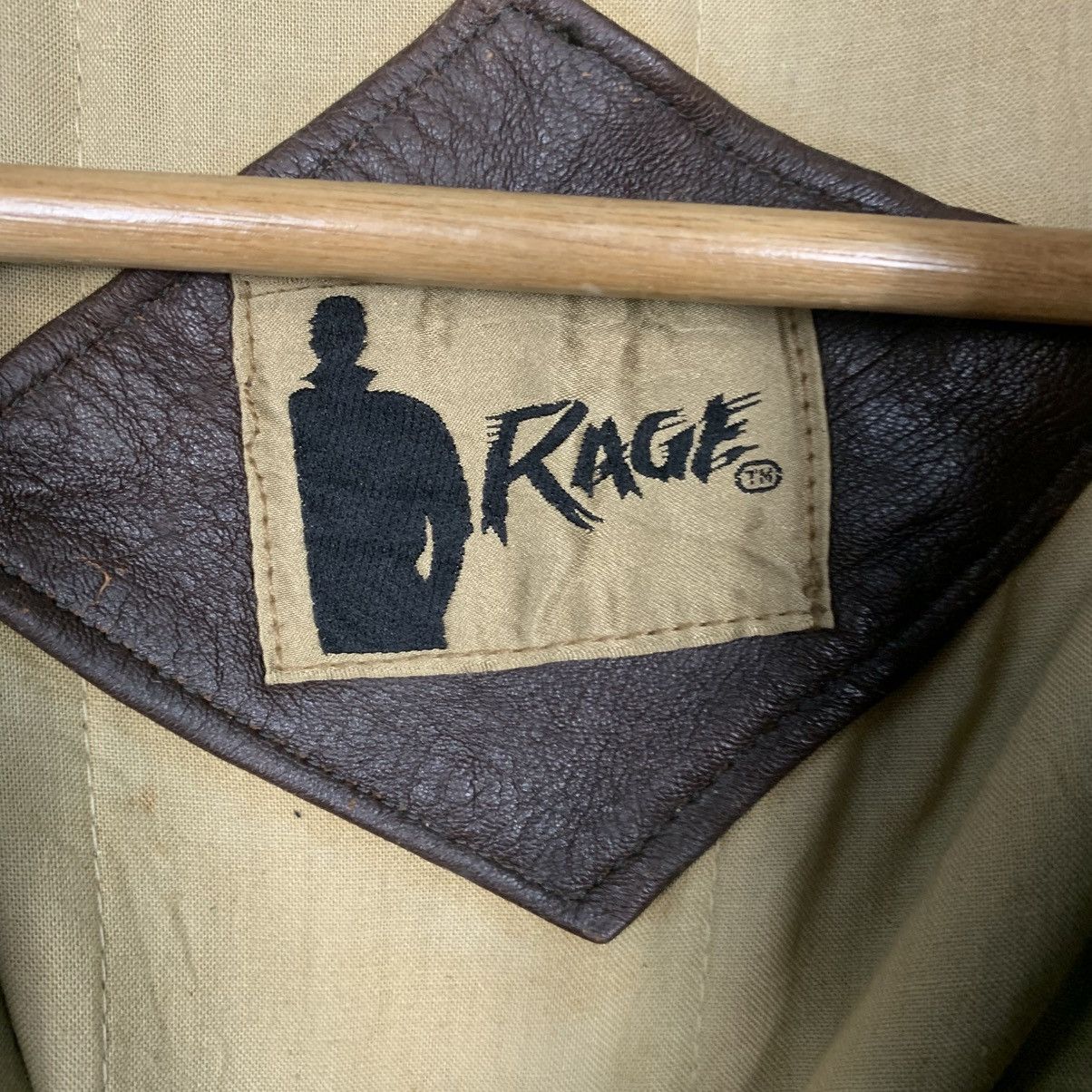 Japanese Brand Japanese Brand Rage Military Leather Jacket Size US L / EU 52-54 / 3 - 14 Thumbnail