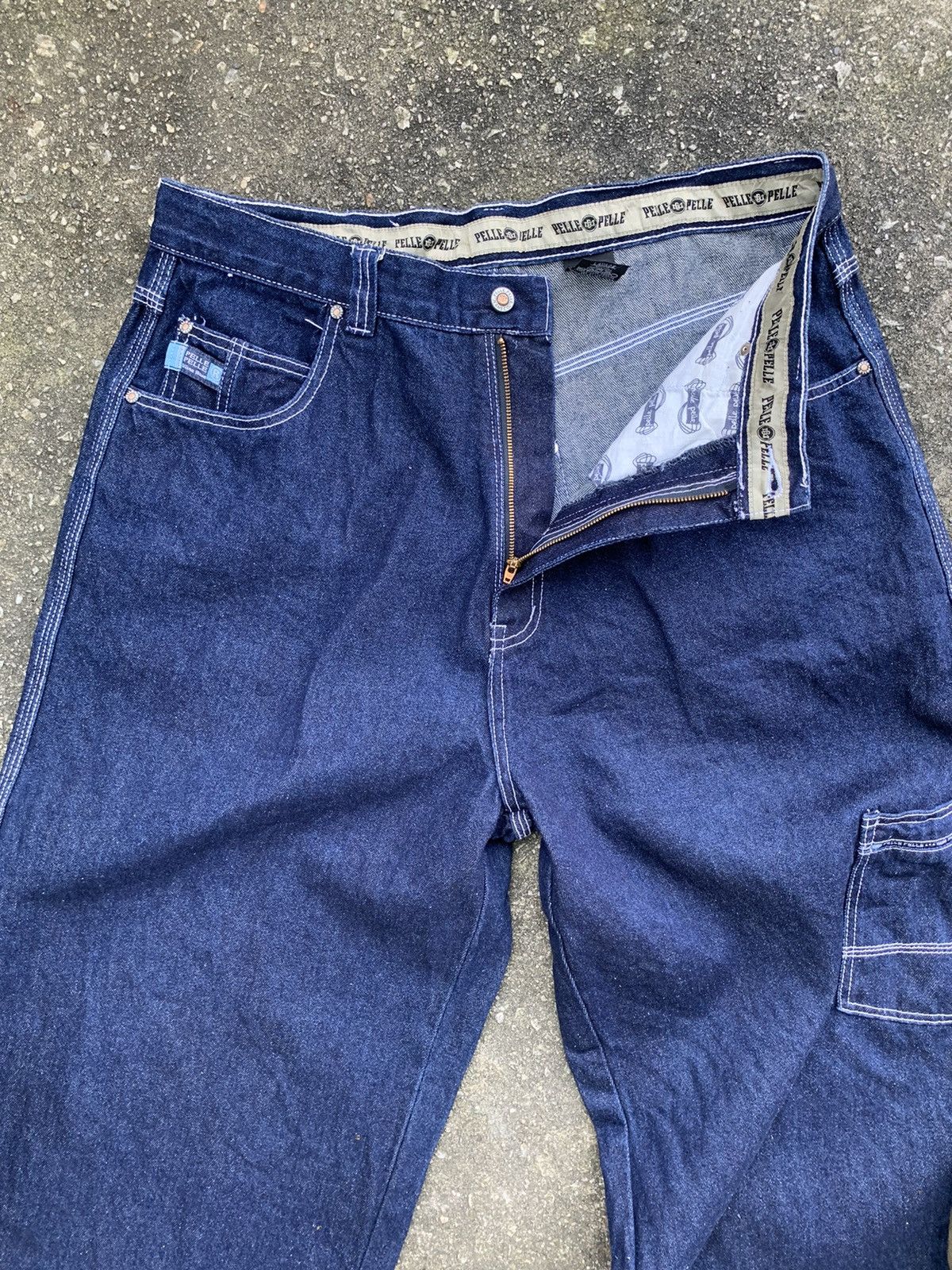 JNCO × Marc Buchanan × Pelle Pelle Vintage 90s Pelle Pelle Marc Buchanan Baggy Jeans Pants Size US 34 / EU 50 - 17 Thumbnail