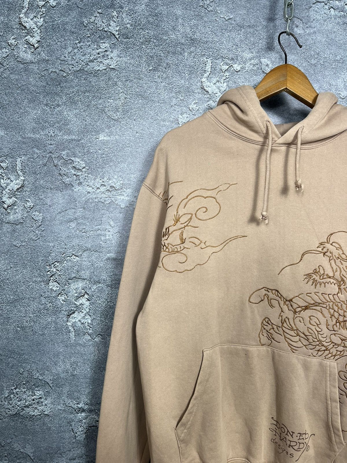 Ed Hardy Ed Hardy Embroidered Dragon Logo Oversize Hoodie Size US S / EU 44-46 / 1 - 4 Thumbnail