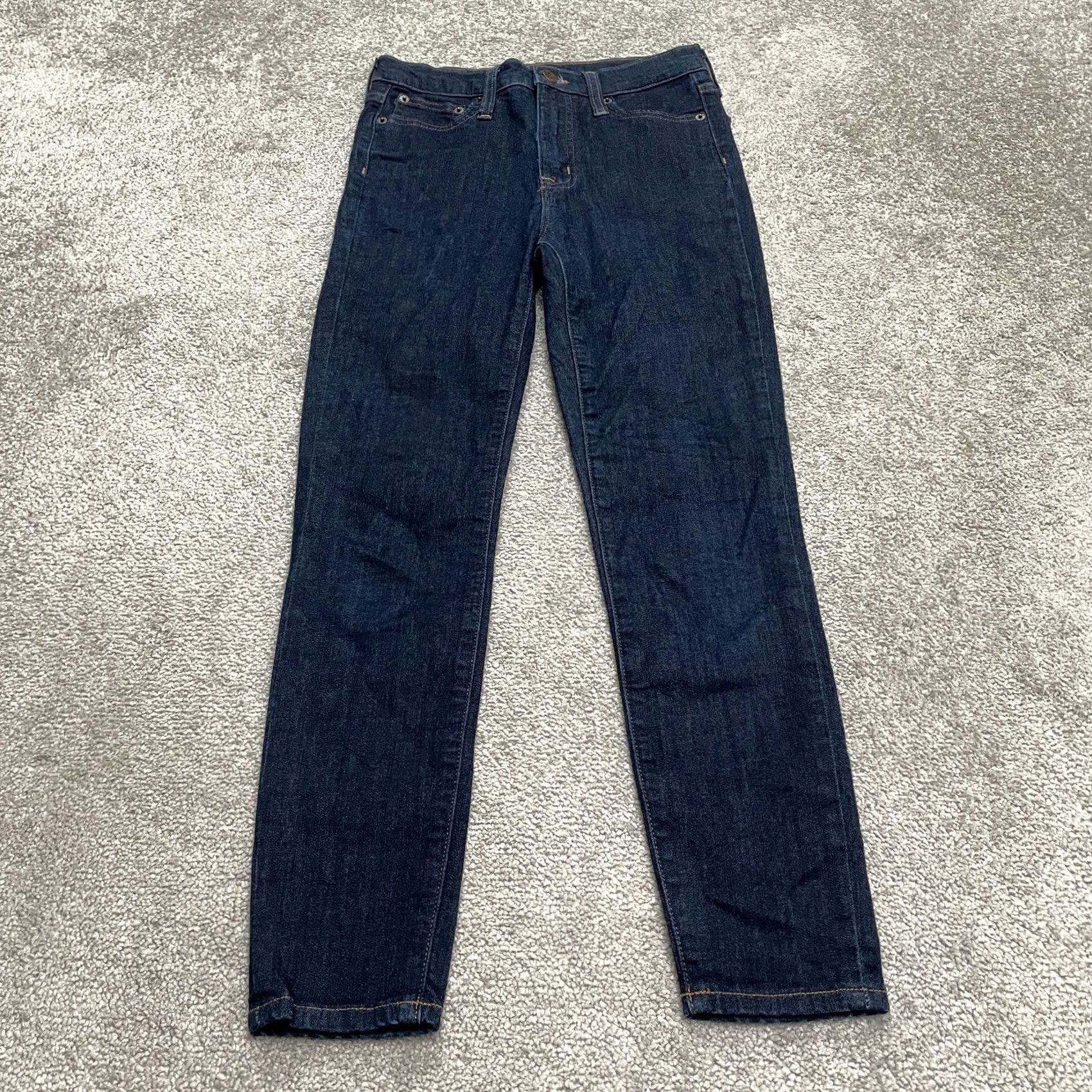 J.Crew J.Crew Jeans Skinny Dark Wash 26x26 High-Rise Women’s Regular 5-Pocket Denim Blue Size 26" / US 2 / IT 38 - 2 Thumbnail