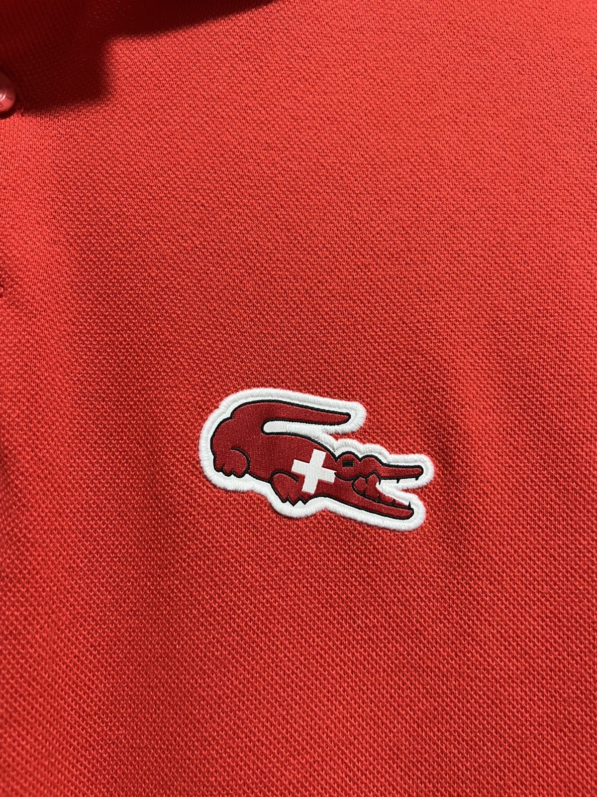 Lacoste 🇨🇭Rare Lacoste Sport SUI Polo Vintage Red Style Chief Keef Size US L / EU 52-54 / 3 - 14 Thumbnail