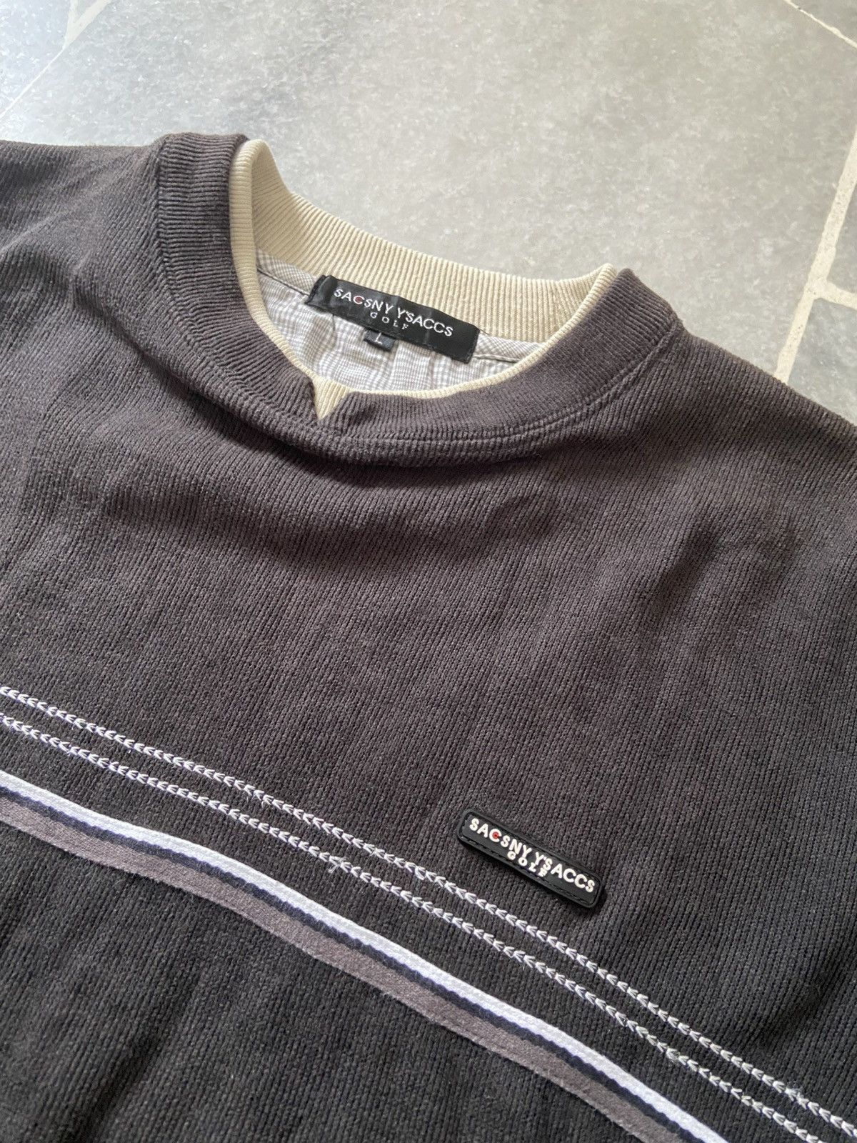 Yohji Yamamoto Vintage Sacsny Y’s Accs Golf Sweater Size US L / EU 52-54 / 3 - 5 Thumbnail