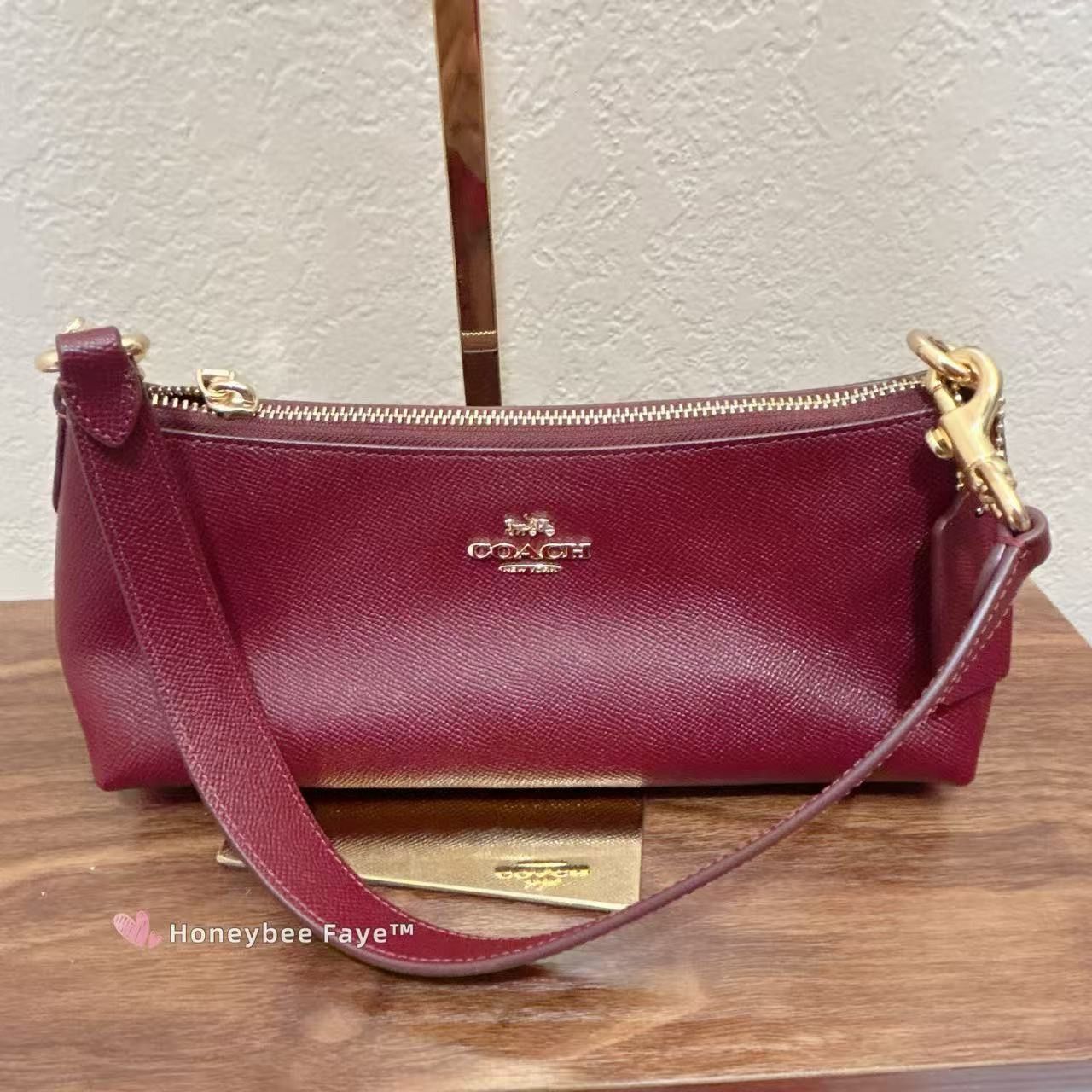 Coach Charlotte Shoulder Bag CCO18 Dark Wine Size ONE SIZE - 3 Thumbnail