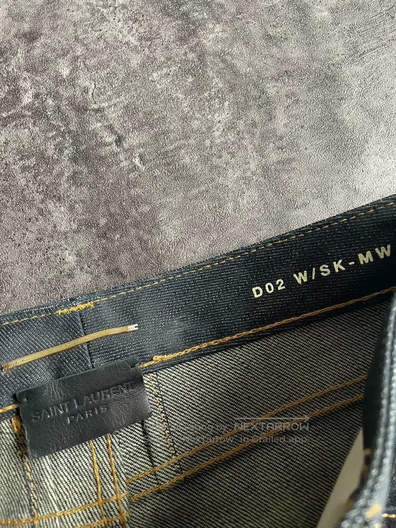 Saint Laurent Paris Saint Laurent Paris Raw Denim Pants Size US 27 - 4 Thumbnail