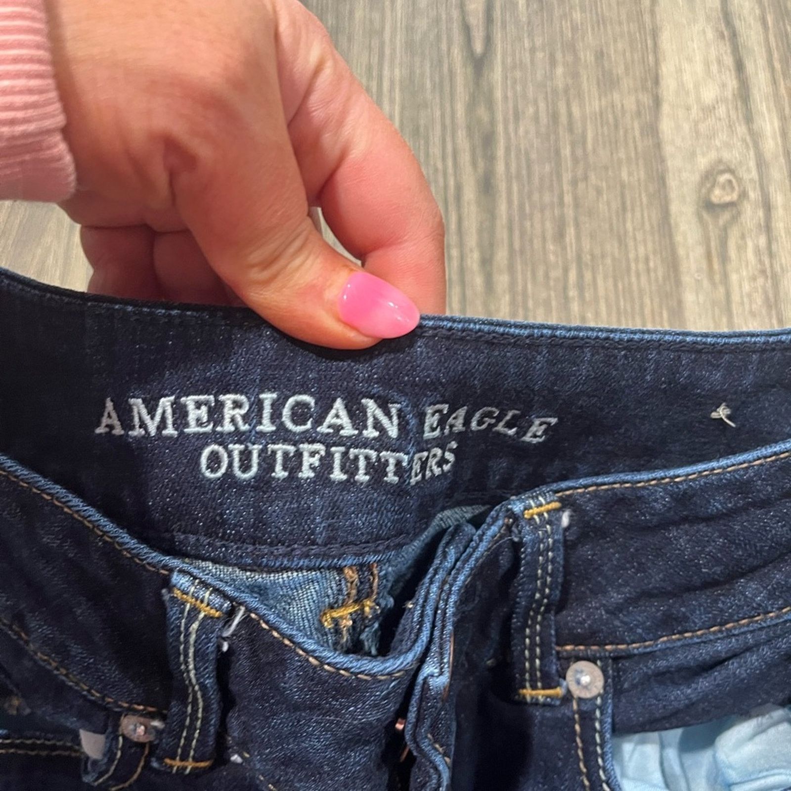 American Eagle Outfitters American Eagle Artist Crop Jeans Low Rise Pockets Stretch 0 Size 25" / US 0 / IT 36 - 6 Thumbnail