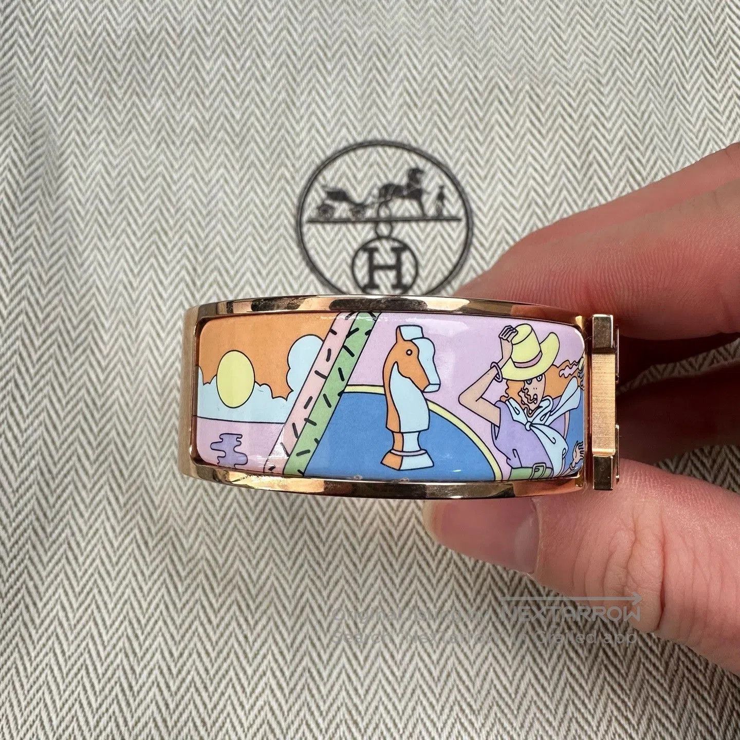 Hermes Hermes Clic H Wide Women's Bracelet. Size ONE SIZE - 5 Thumbnail