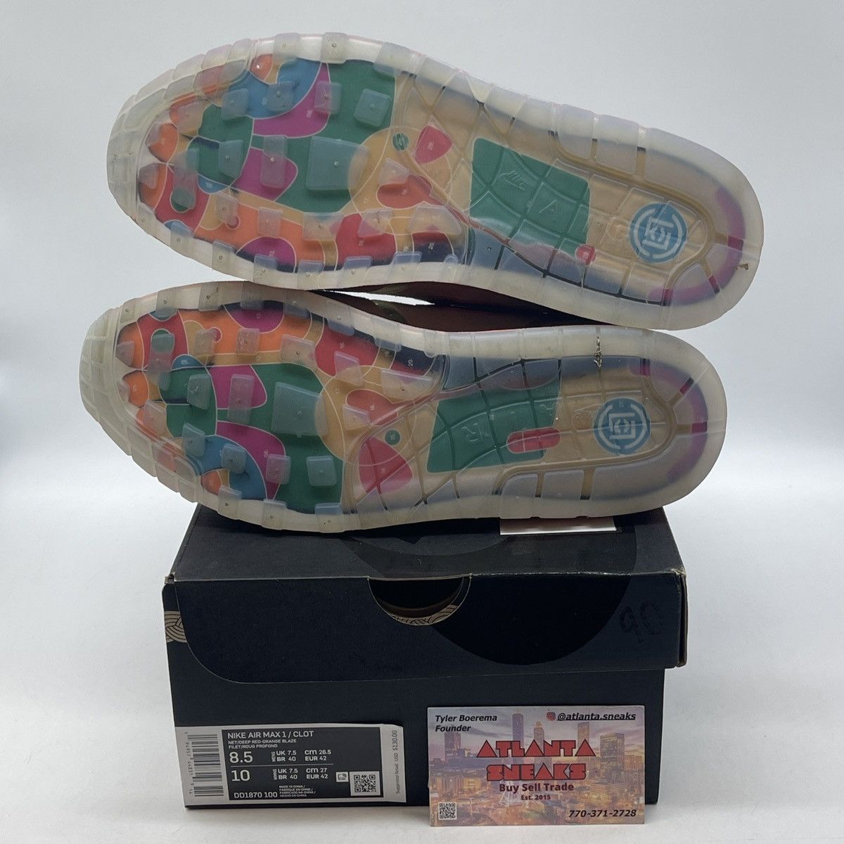 Nike Clot x air max 1 kiss of death Size US 8.5 / EU 41-42 - 7 Thumbnail