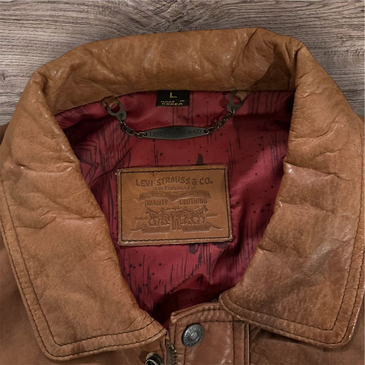 Levi's L Levis Leather Trucker Jacket Size US L / EU 52-54 / 3 - 2 Thumbnail