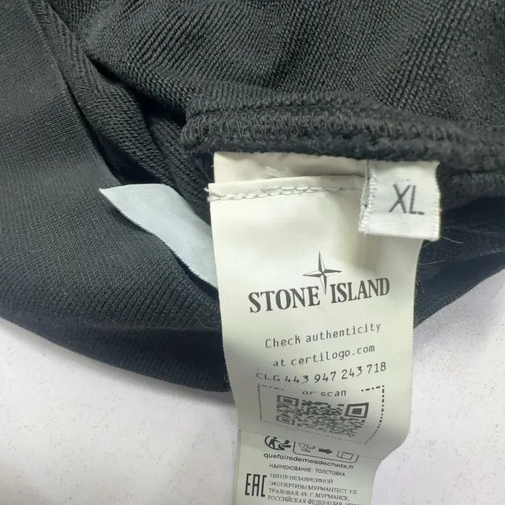 Stone Island Stone Island Men's Black Crew Neck Sweatshirt -2506 Size US XL / EU 56 / 4 - 3 Thumbnail