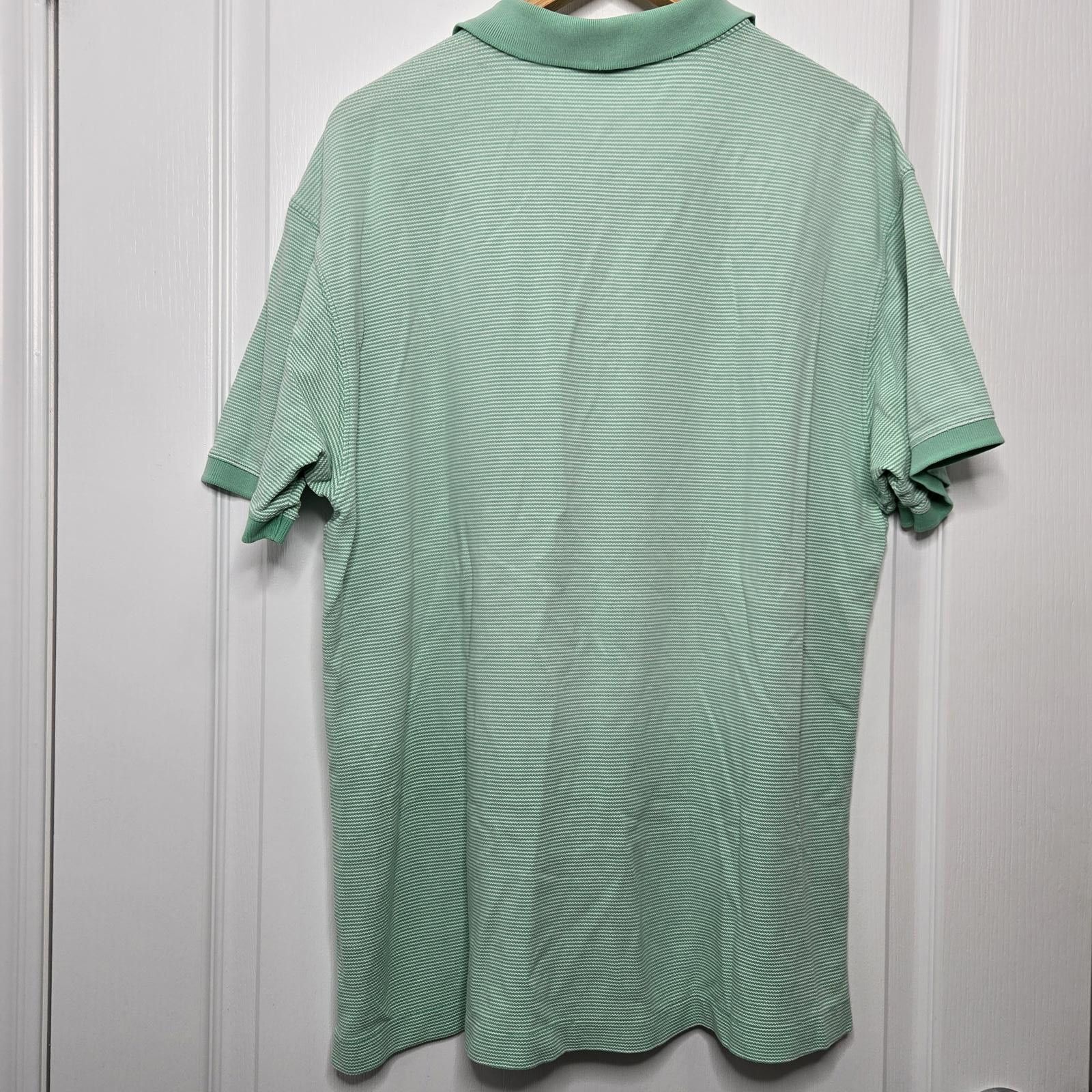 Vineyard Vines Vineyard Vines Polo Men's Large Green White Striped Whale Size US L / EU 52-54 / 3 - 7 Thumbnail