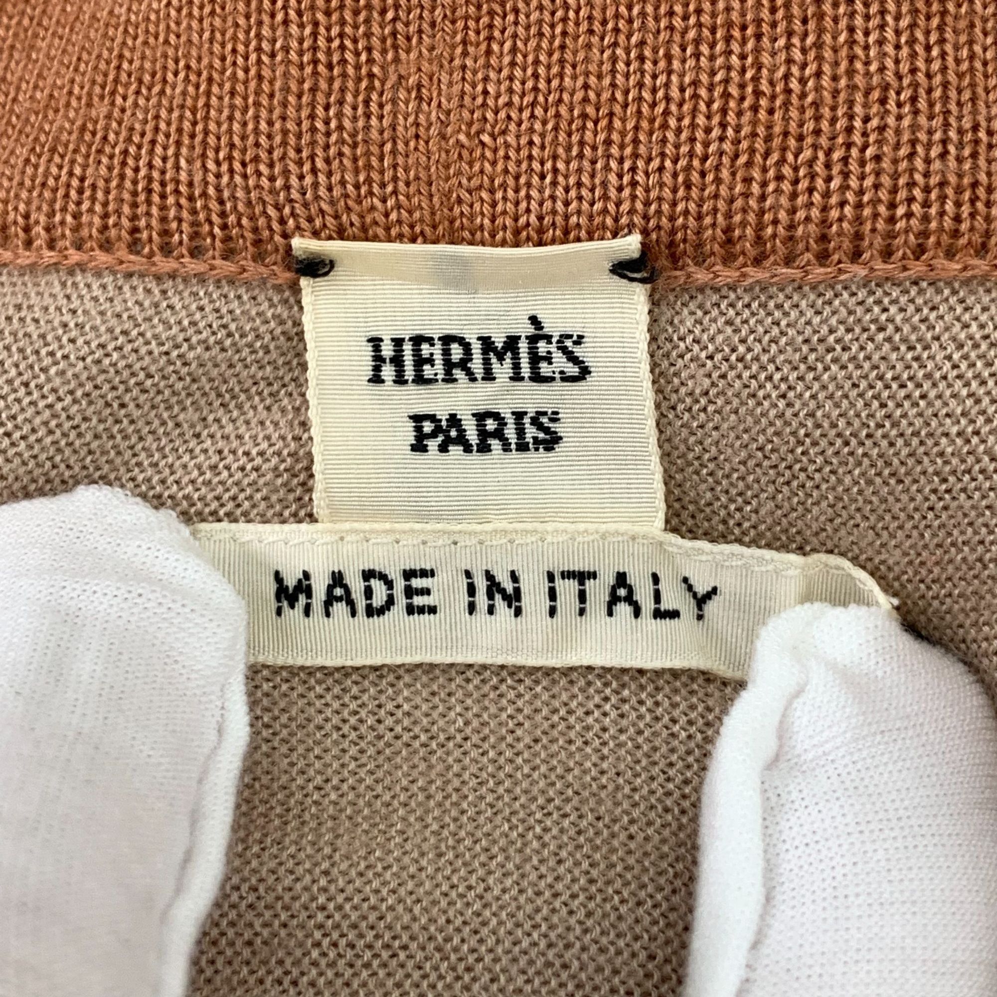 Hermes Hermès Womens Polka Dot Print V-Neck Cardigan Jacket Size 38 Size XS / US 0-2 / IT 36-38 - 2 Thumbnail