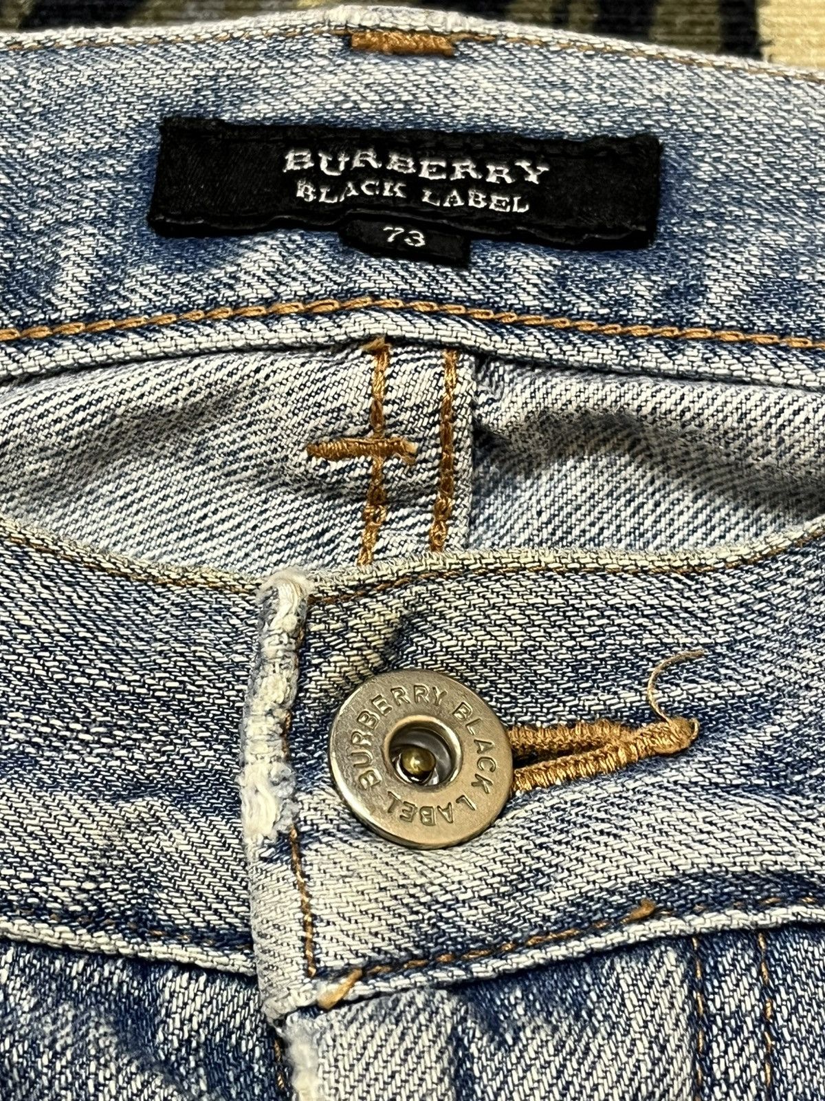 Burberry Vintage Burberry Black Label Faded Distressed Denim Size US 31 - 9 Thumbnail