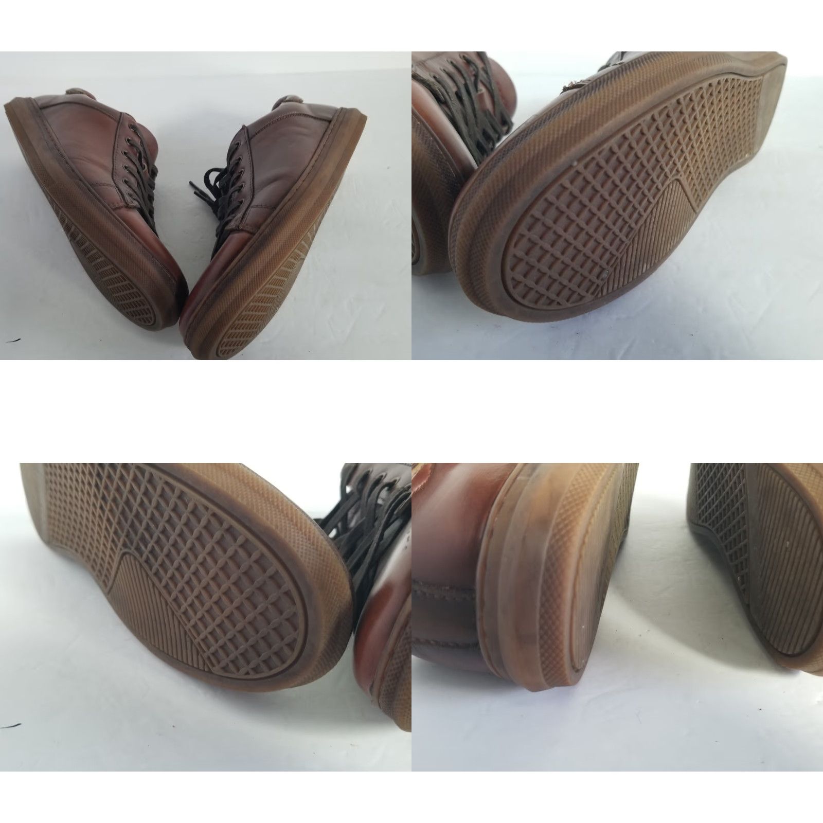 Vintage Azkbird Brown Leather Sneakers Oxfords Men Size 10 Athletic Rubber Upper Men's Shoes Brown Sneakers 10 Size US 10 / EU 43 - 8 Thumbnail