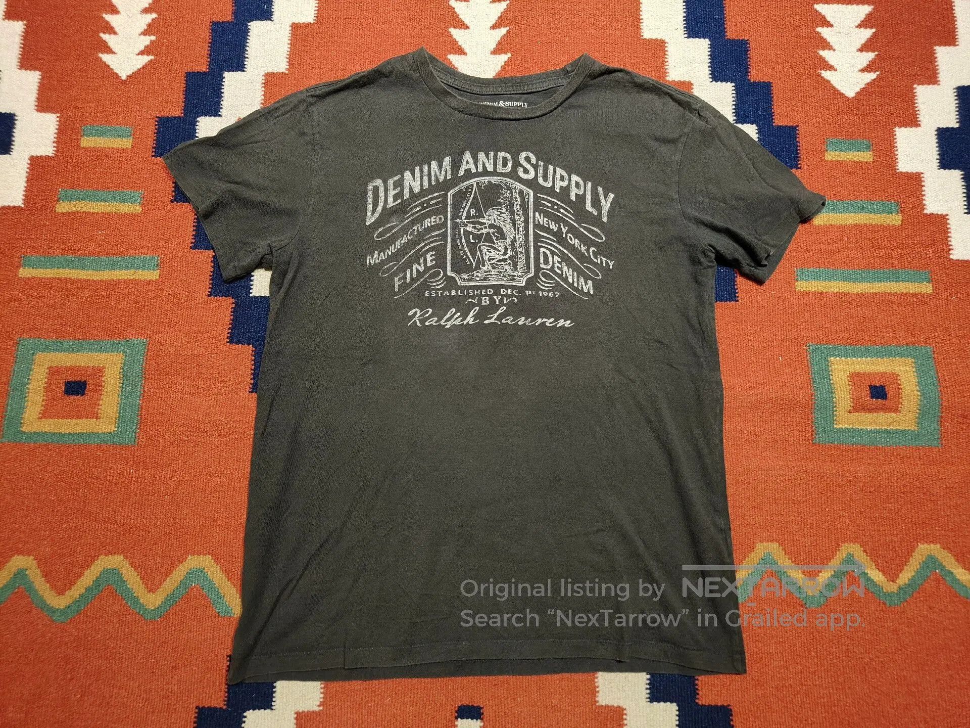 Denim & Supply Ralph Lauren RL DS Indian Chief Short Sleeve T-Shirt. Size US S / EU 44-46 / 1 - 1 Thumbnail