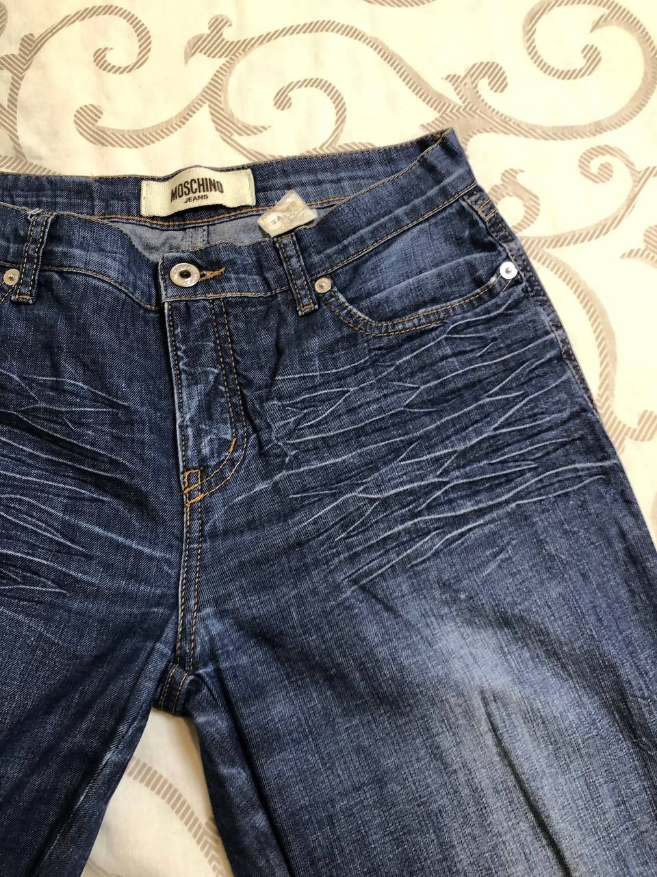 Moschino Vintage 90s Moschino Washed Denim Jeans Size 27" / US 4 / IT 40 - 11 Thumbnail
