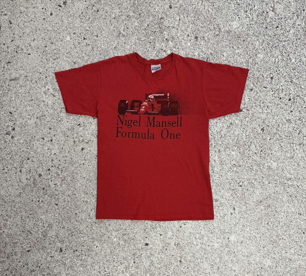 Formula 1 × Vintage Vintage 1990 Nigel Mansell Formula One Racing T-Shirt Size US L / EU 52-54 / 3 - 3 Thumbnail