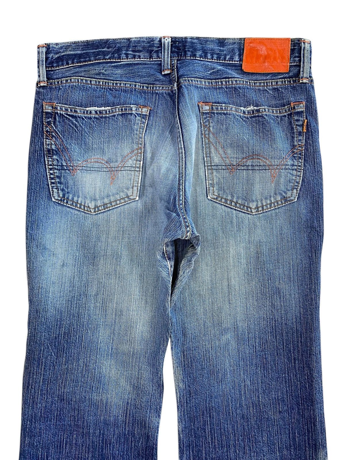 Edwin Edwin Faded Wash Ripped Style Flare Jeans Size US 32 / EU 48 - 4 Thumbnail