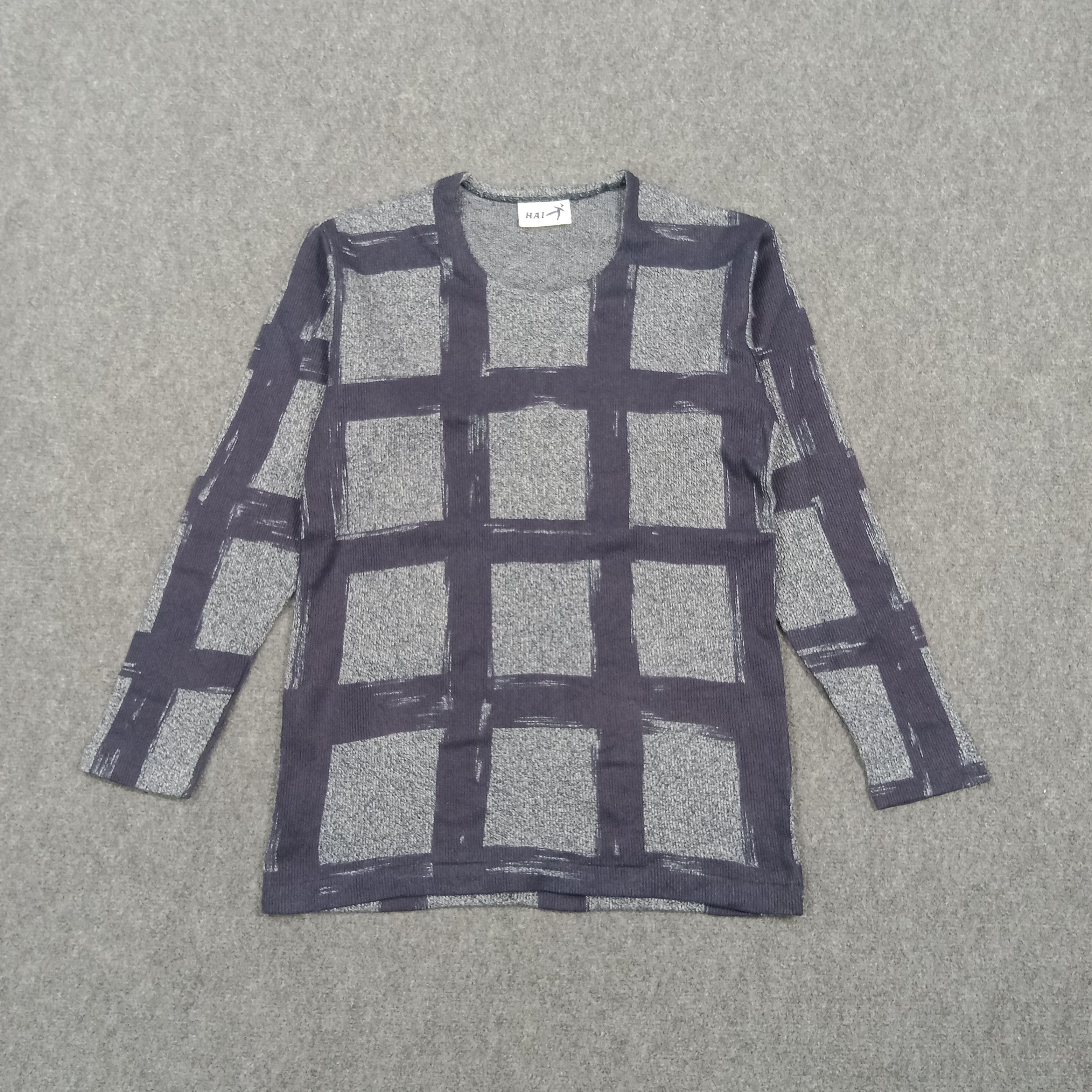 Hai Sporting Gear HAI Sporting Gear Blend Knit Textured Plaid Dress C294N54 Size S / US 4 / IT 40 - 1 Thumbnail