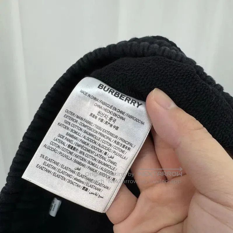 Burberry Burberry Black Cotton Check Drawstring Pants. Size US 26 / EU 42 - 6 Thumbnail