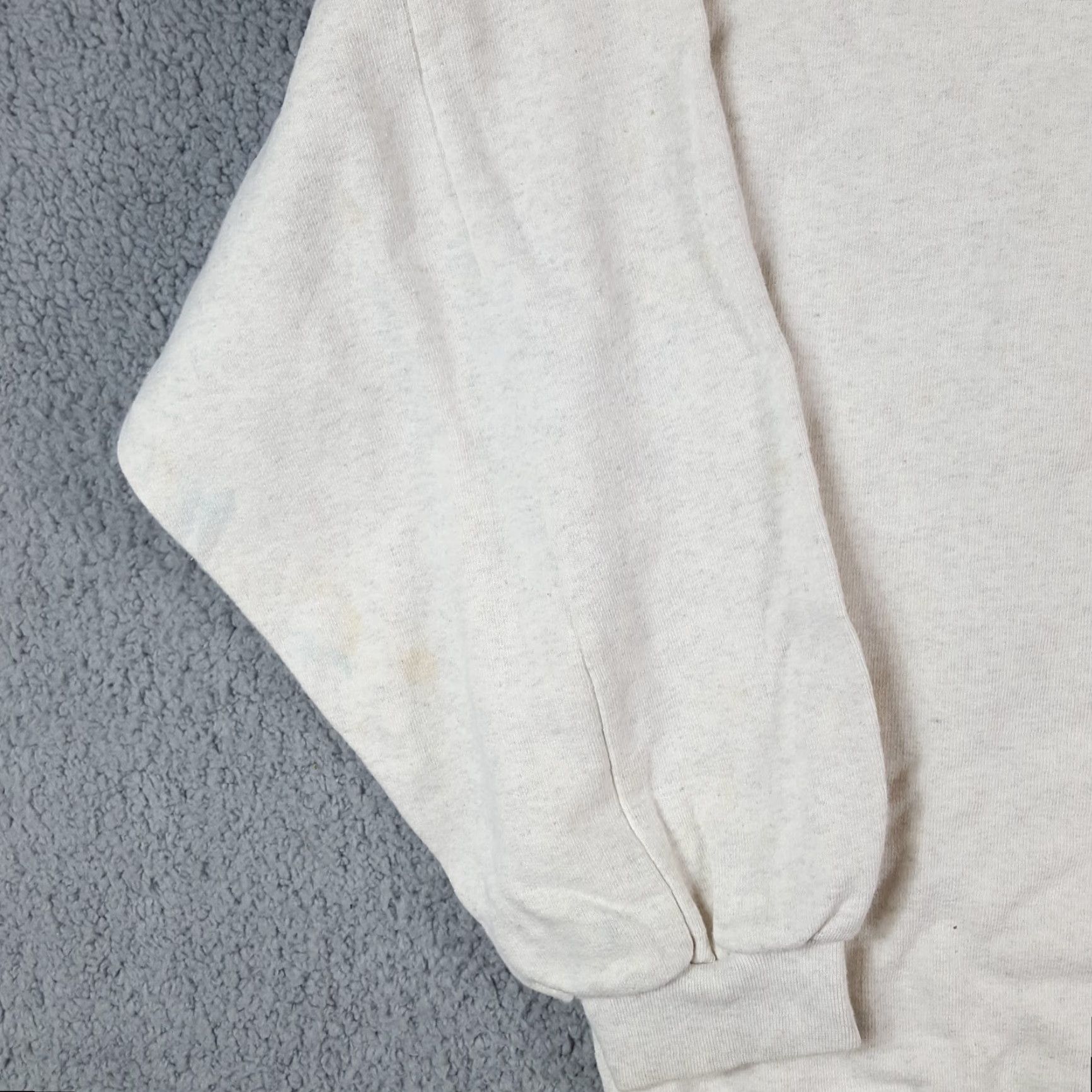 Fruit Of The Loom VINTAGE Fruit of the Loom Gray Fleece Pullover Crewneck Sweatshirt XL 90s Embroidered Unisex Adults Size US XL / EU 56 / 4 - 4 Thumbnail