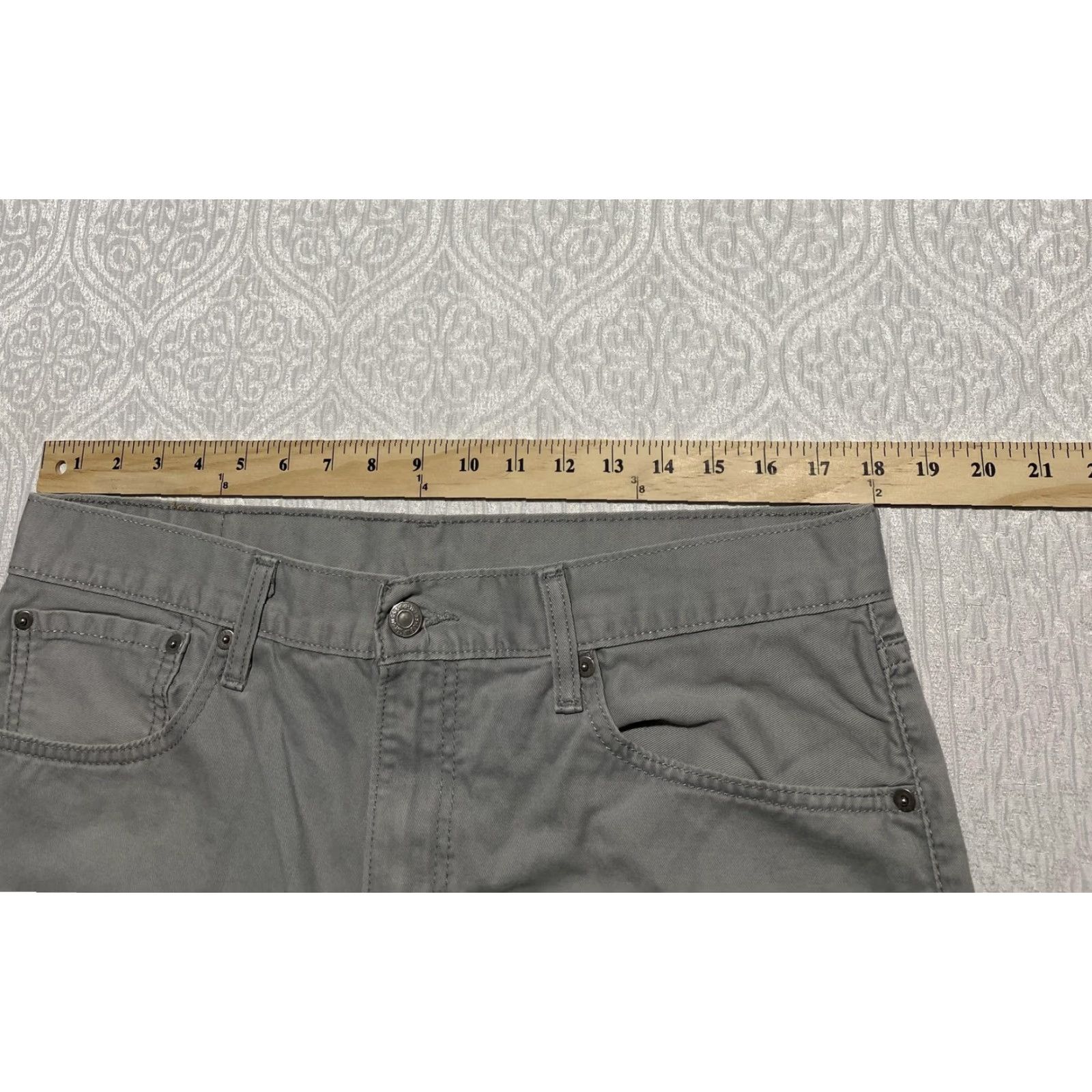 Levi's Levis 508 Pants Mens 34x32 Gray Straight Leg Casual Classic Size US 34 / EU 50 - 5 Thumbnail