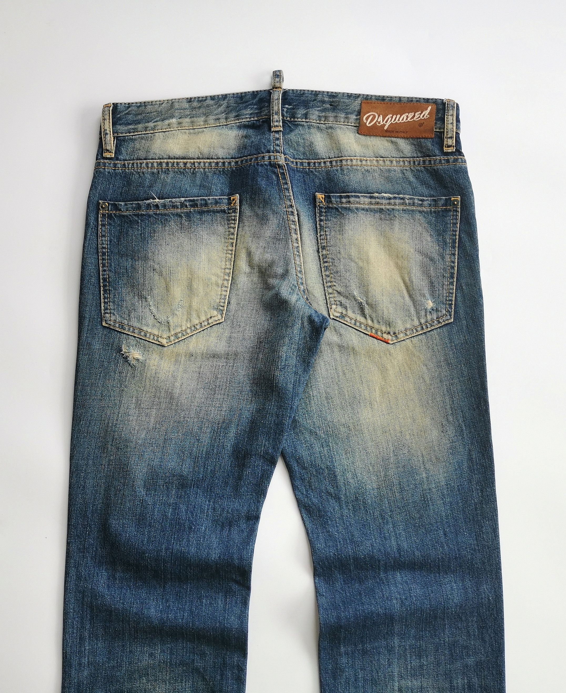 Dsquared2 DSQUARED2 distressed mudwash rusty denim jeans Size US 33 - 12 Thumbnail
